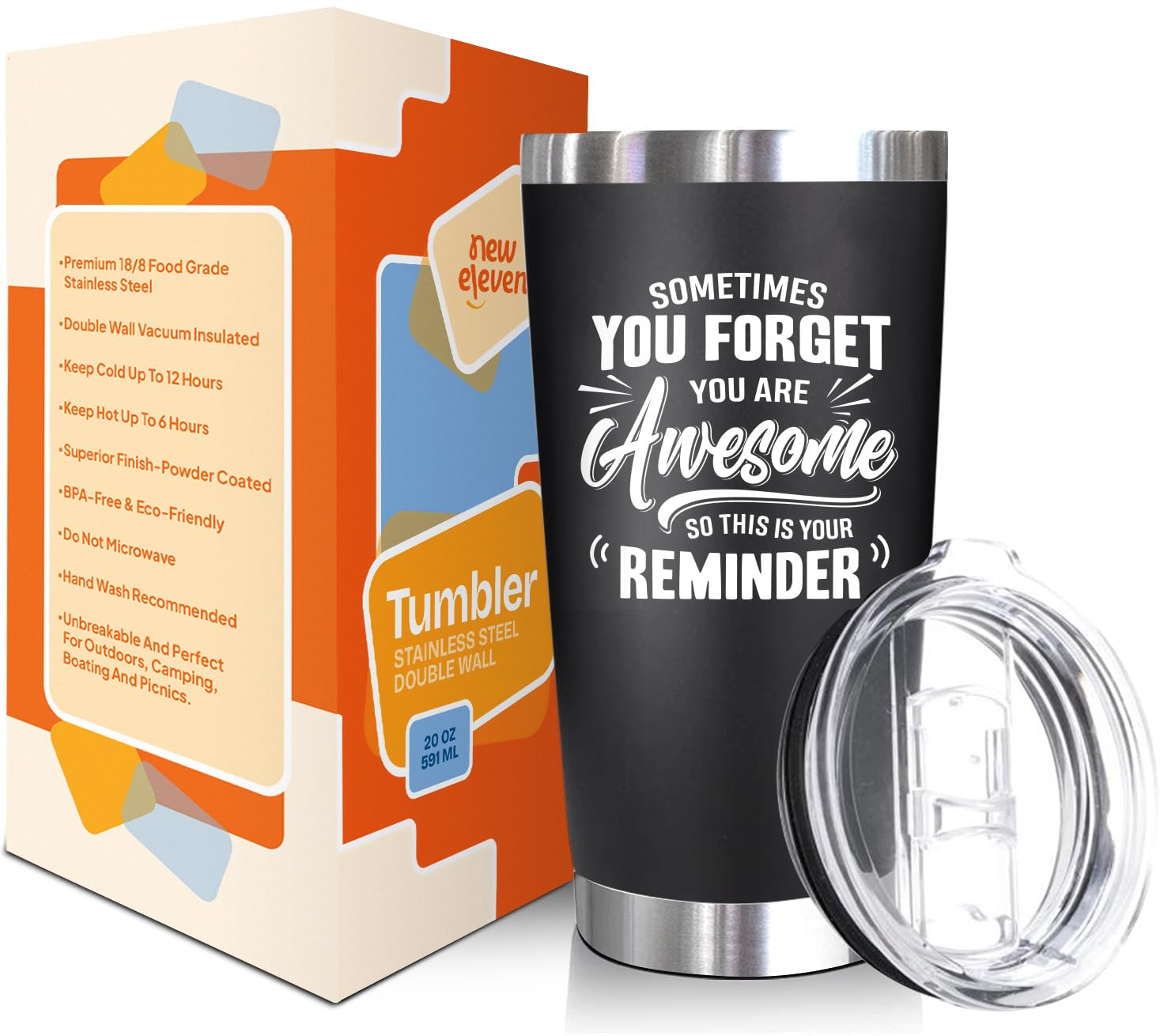 NewEleven Fathers Day Gift For Dad, Men - Funny Birthday Gifts For Father, Husband - Gifts For Father, New Dad, Bonus Papa, Husb