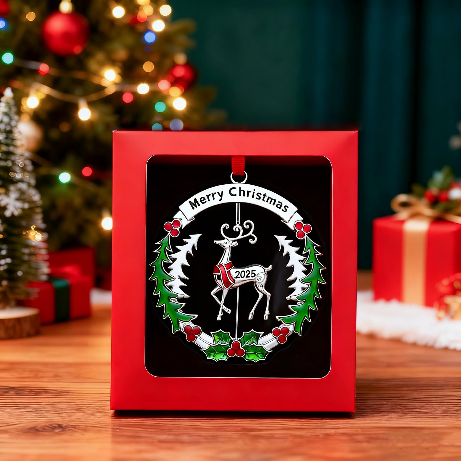 Christmas Ornaments 2025 Matel Christmas Tree Ornaments Dated 2025 Funny Christmas Ornaments Christmas Tree Decoration Hanging O