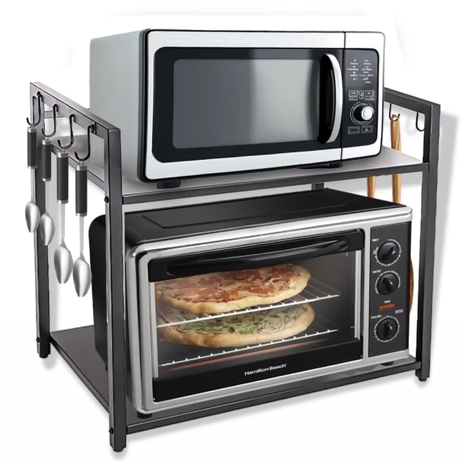 A To Z Hub Laksh Casa || 2 Tier Metal Microwave Stand || Microwave & Otg Stand For Kitchen Counter|| Double Platform For Extra S