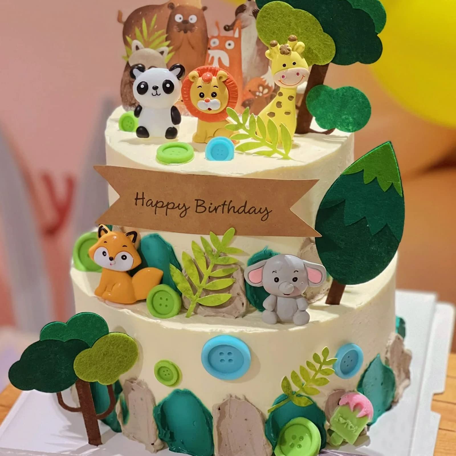 Animal Fondant Molds, Lion Rabbit Chocolate Molds, Giraffe Elephant Dinosaur Silicone Molds, Turtle Leaf Cake Decorating Molds F