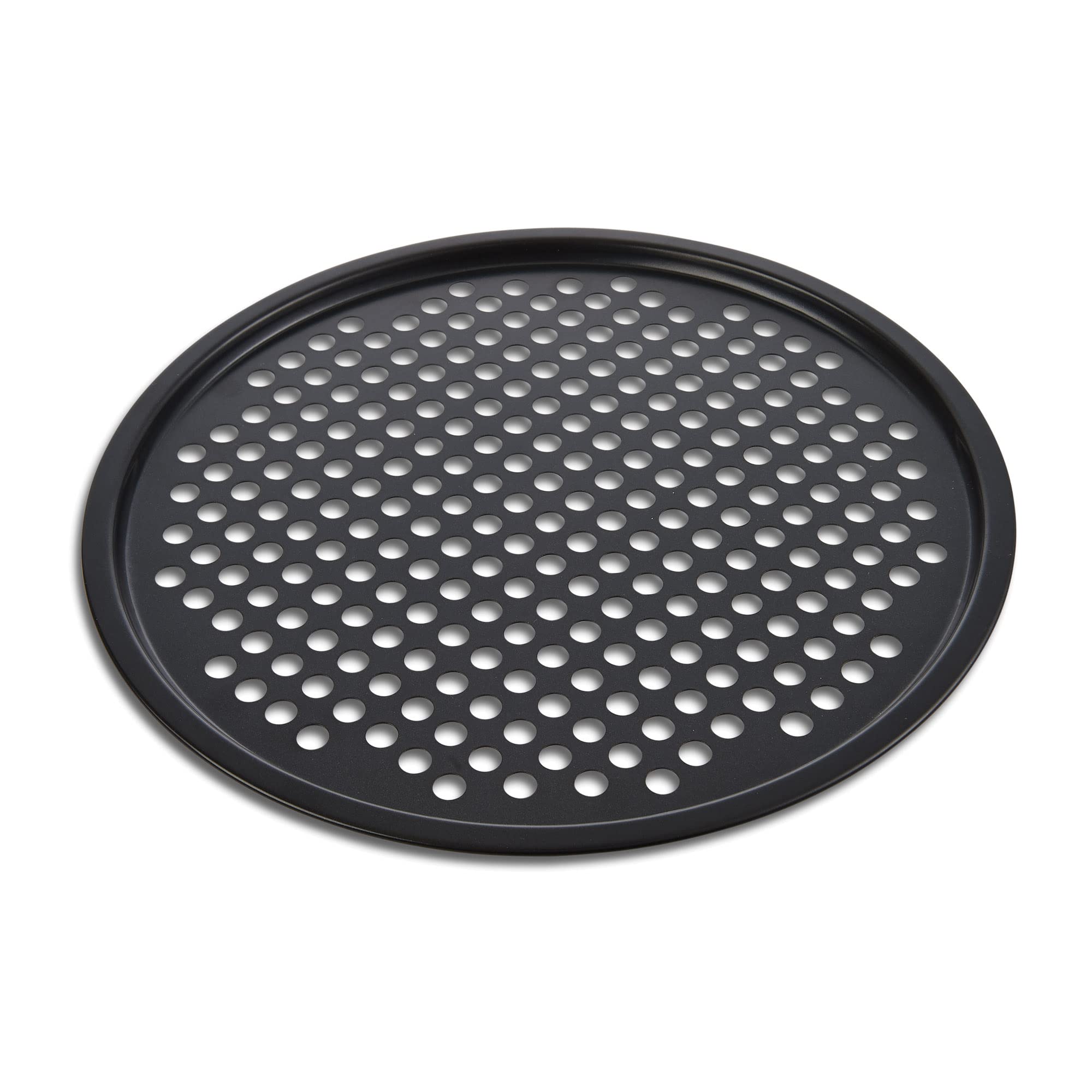 Fantes Perforated Crispy Pizza Pan, Non-Stick Carbon Steel, Pfoa Free, 12-Inches, The Italian Market Original Since 1906