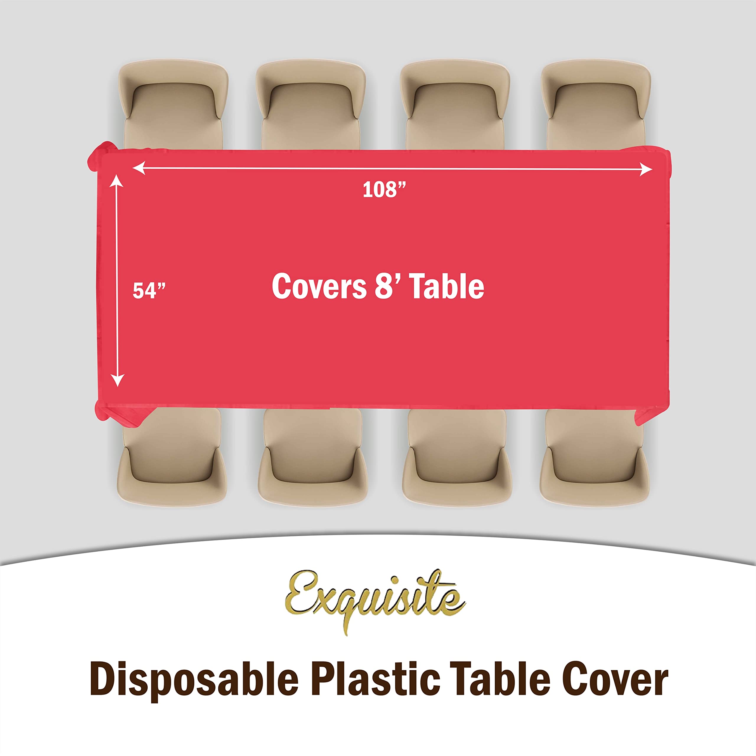 Exquisite Turquoise Tablecloths For Rectangle Tables In Bulk 48 Pack Turquoise Plastic Disposable Table Cloth 54'' Inch X 108''