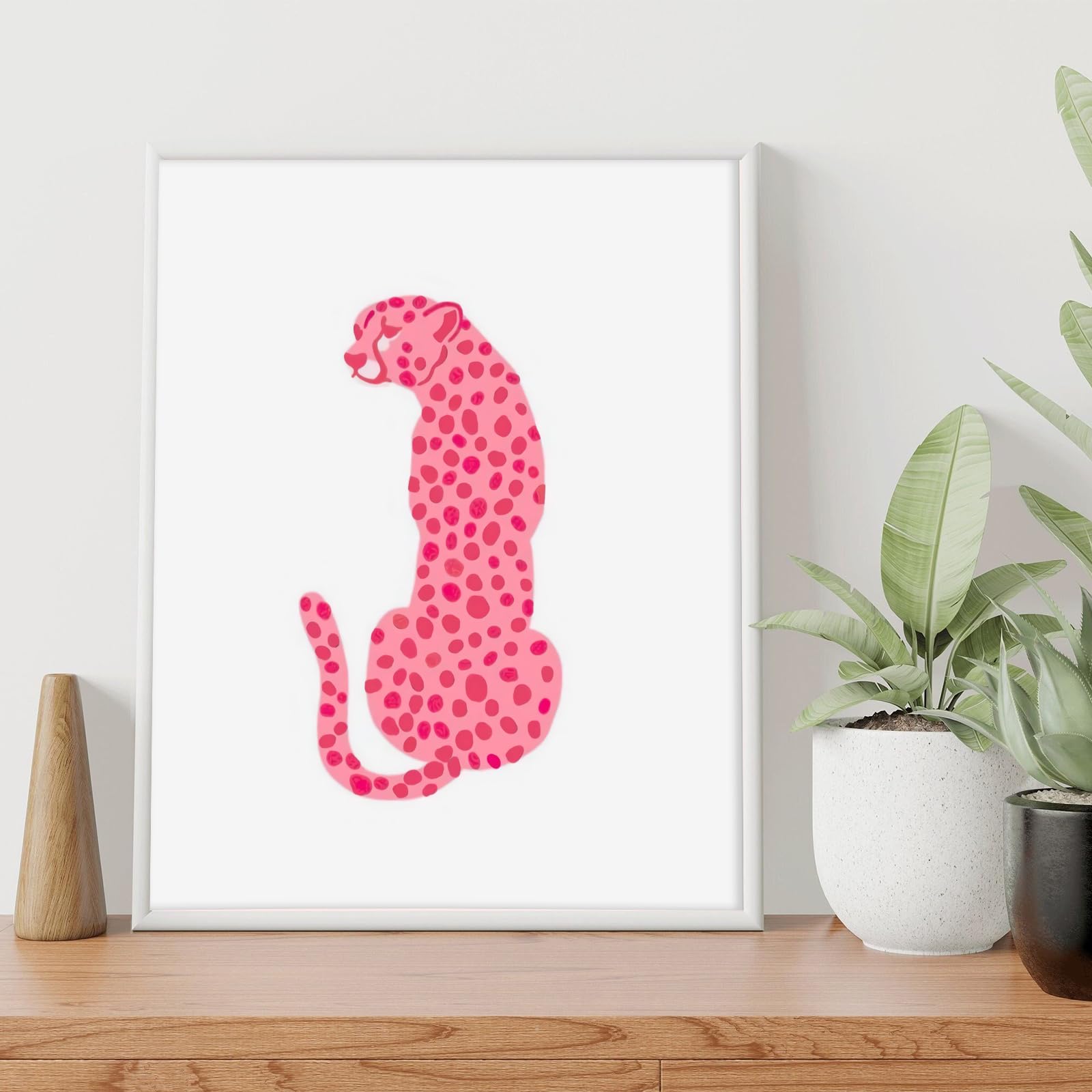 Gensteuo 9Pcs Pink Preppy Room Decor Aesthetic, Hot Pink Wall Art, Preppy Posters Paintings, Cute Pictures For Bedroom Dorm, Pre