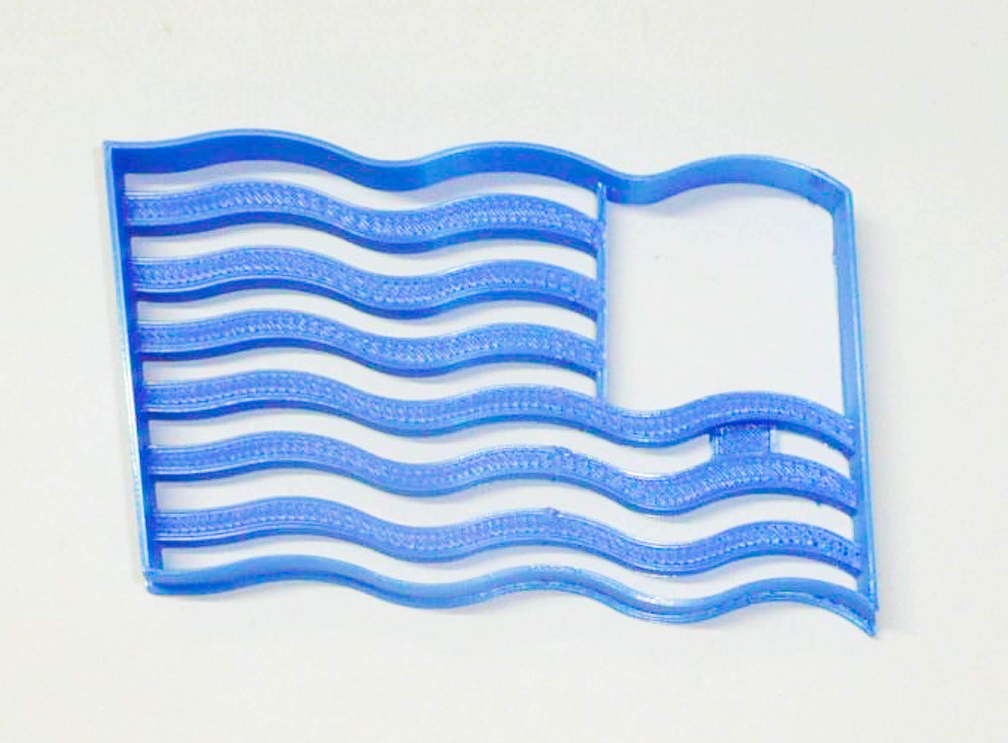 Waving American Flag United States Stars Stripes Cookie Cutter Made In Usa Pr902