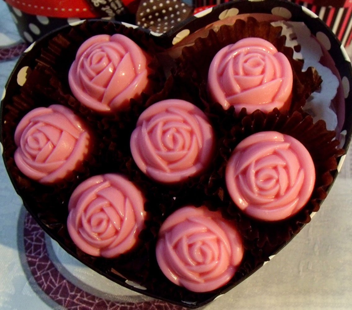 Grainrain Polycarbonate Chocolate Mold Polycarbonate Chocolate Bar Mould Rose Flower (19269)