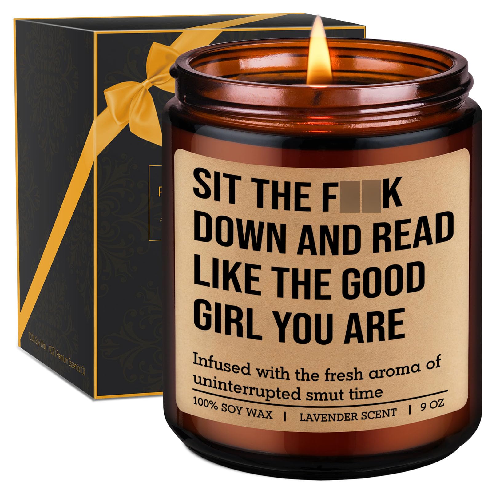 GSPY Candle - Reading Gifts for Book Lovers Women - Bookish Decor, Dark Romance Readers, Book Lover Gifts for Women - Funny Moth