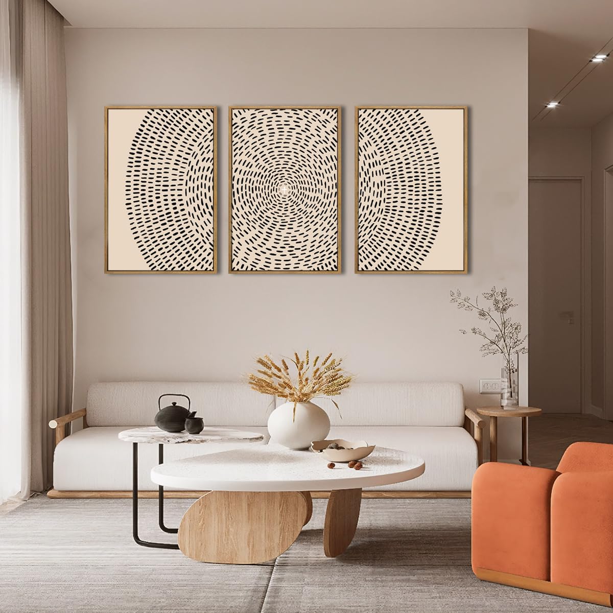 Anhuib Jesus Wall Art 16X24 Inch Jesus Feeds The 5000 Canvas Wall Art Set Of 3 Framed Christian Wall Decor Modern Abstract Art P