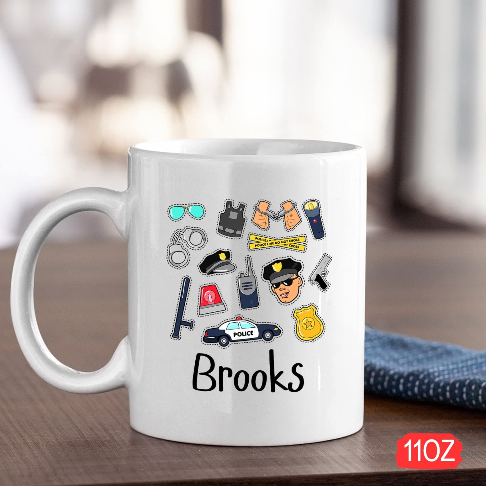 Custom Police Name Mug, Personalized Police Officer Mug, Funny Police Officer Gifts, Police Coffee Mug, Police Mug, Cop Mug, Pol