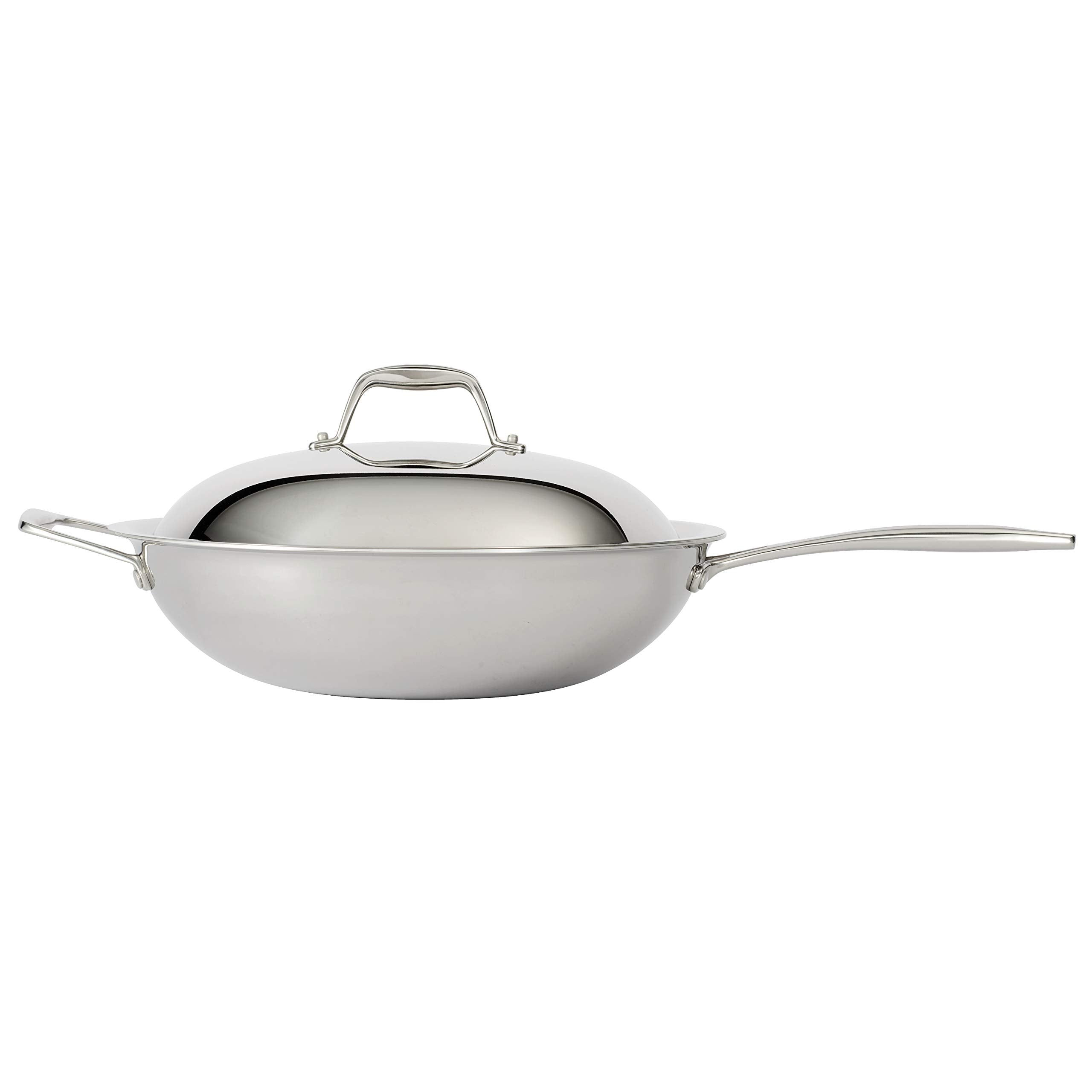 Tramontina Tri-Ply Clad Wok Stainless Steel 12 Inch, 80116/046Ds