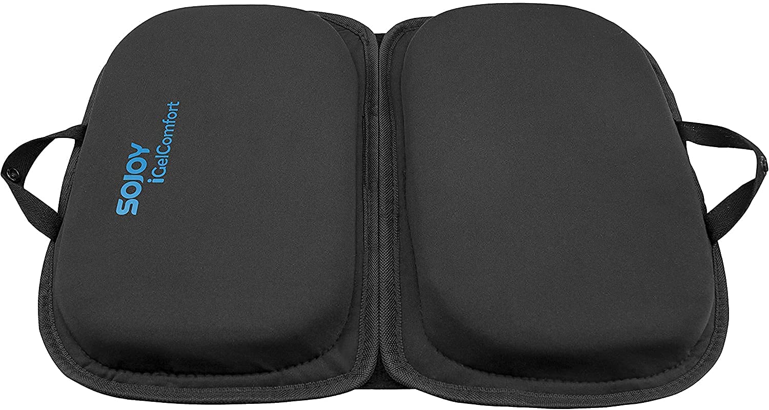 Sojoy Igelcomfort 3 In 1 Foldable Gel Seat Cushion Featured With Memory Foam (A Must-Have Travel Cushion! Smart, Easy Travel Cus