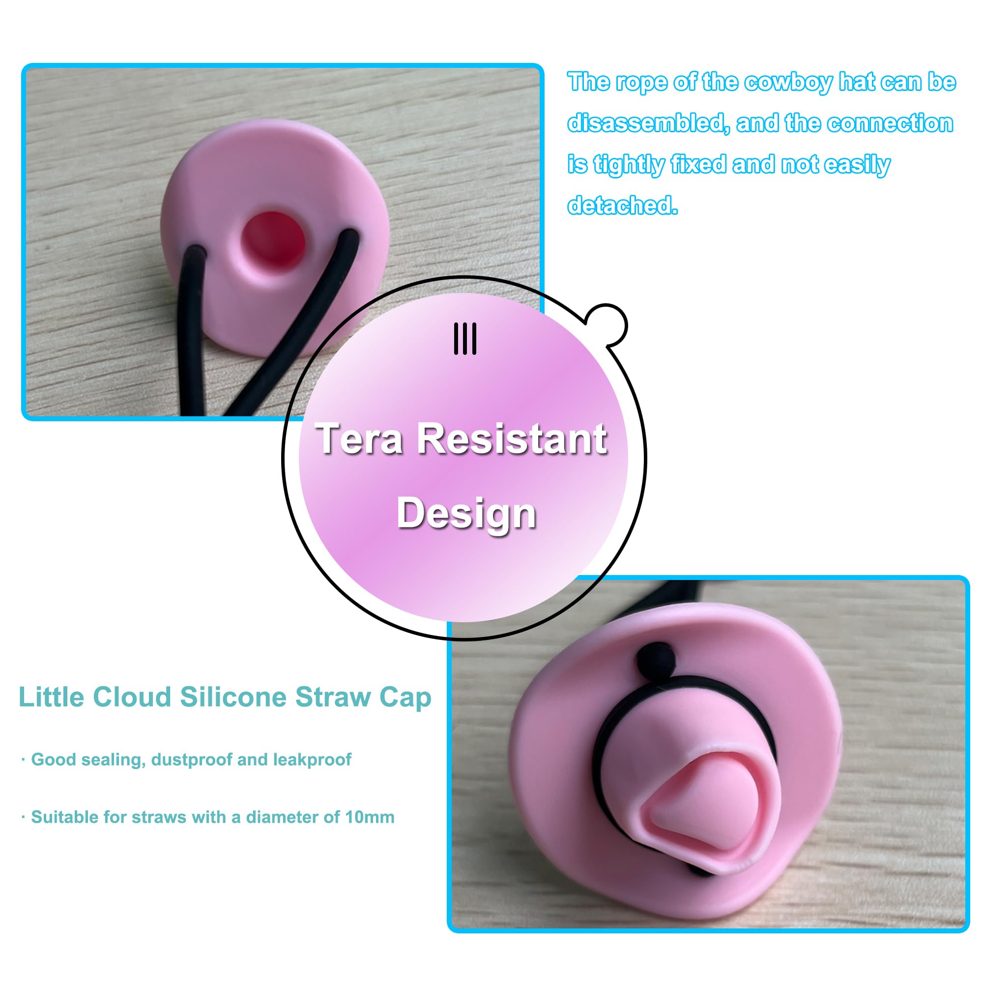 Straw Covers, Silicone Straw Tip Covers, Dust-Proof Straw Cap Toppers, Reusable Silicone Soft Protector Cover For 0.4 Inch/10Mm