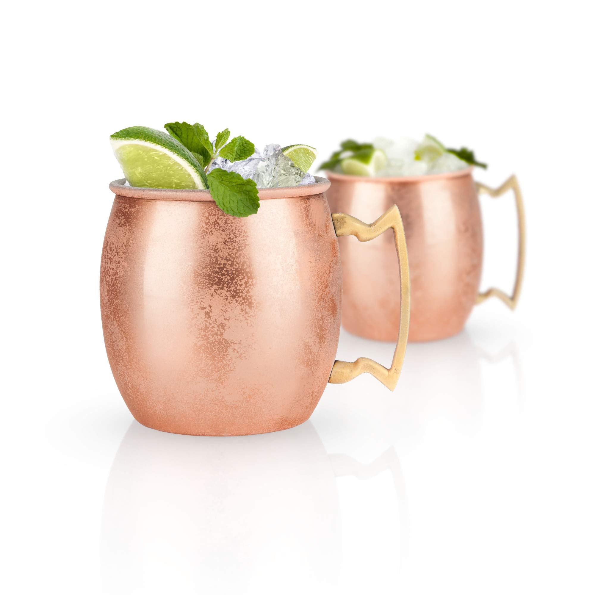 True Moscow Mule Mug, Stainless Steel, Copper Cups For Moscow Mules, Copper Bar Cart Accessories, 16 Oz, Set Of 1