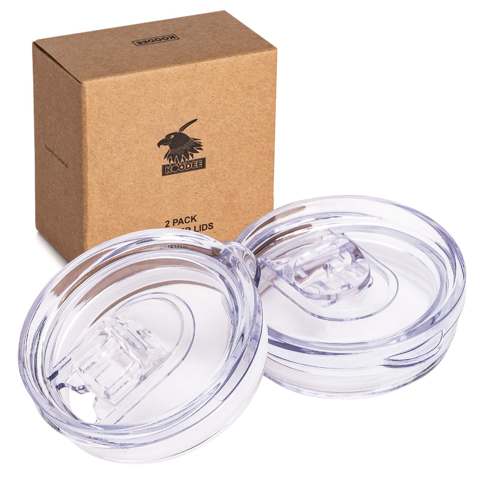 Skinny Tumbler Replacement Lid Fits For Skinny Tumbler 2.73-2.75 Inches In Diameter,2 Pack Splash Resistant Lids Sliding Covers,