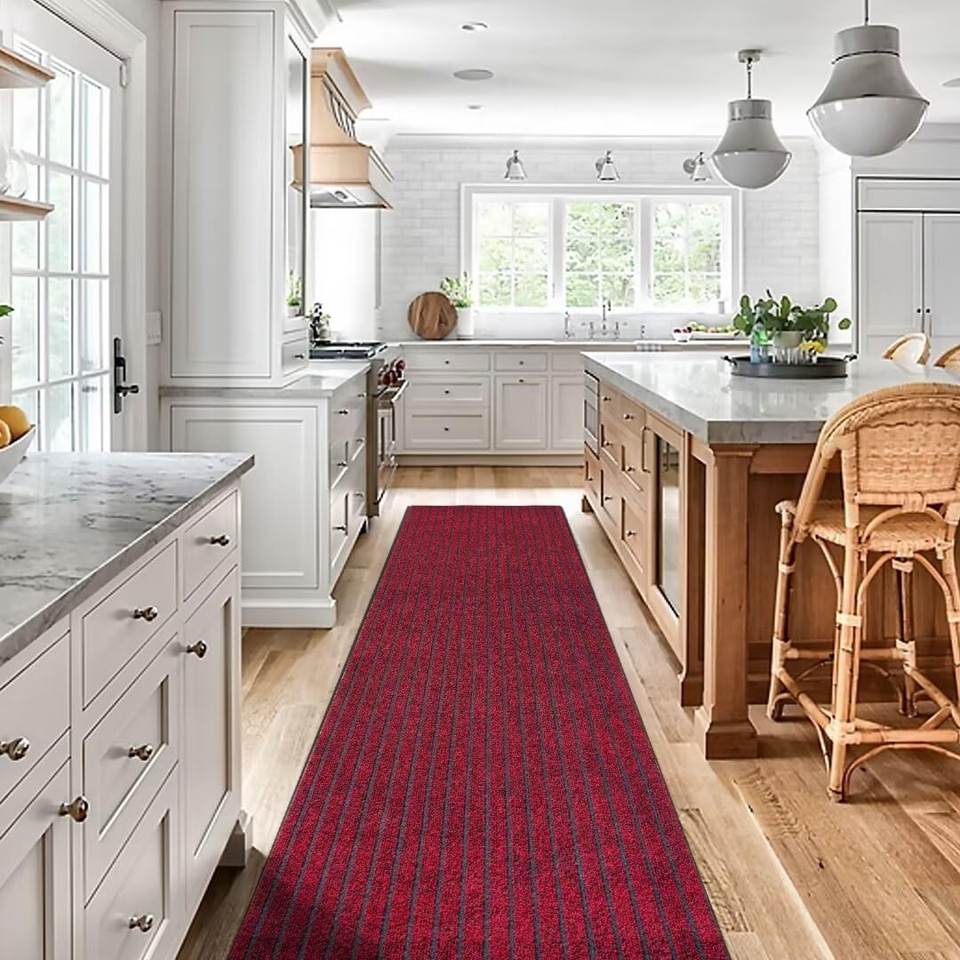 Gotohipi Runner Rug 2x50Indoor Outdoor Utility Carpet,Area Rugs with Non Slip Rubber Backing for Hallway Kitchen Entryway Balc