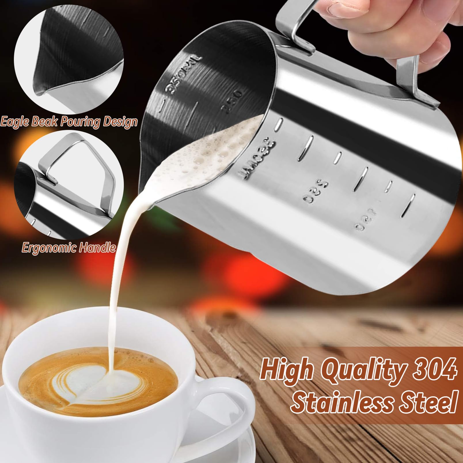 Yeelan 22 Pcs Espresso Accessories, Coffee Espresso Tamper Set, With 51Mm Espresso Tamper, Wdt Tool, Coffee Stirrer, Frothing Pi