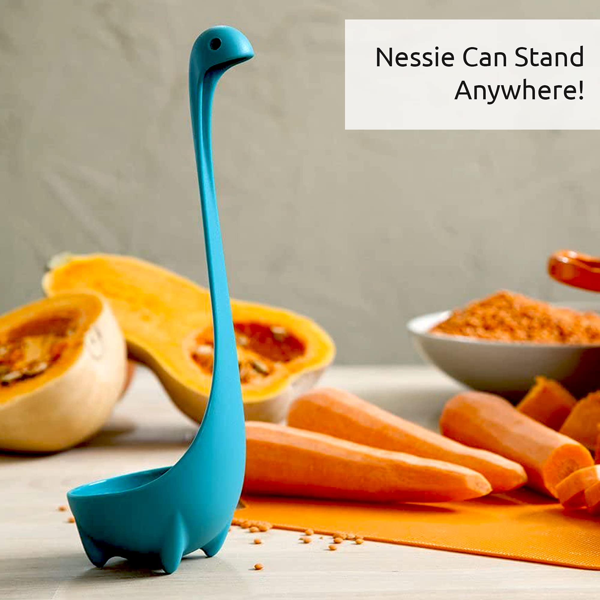 The Original Nessie Ladle By Ototo - Soup Ladle, Cute Gifts, Funny Kitchen Gadgets, Loch Ness Design, Cooking Gifts For Mom - Cu