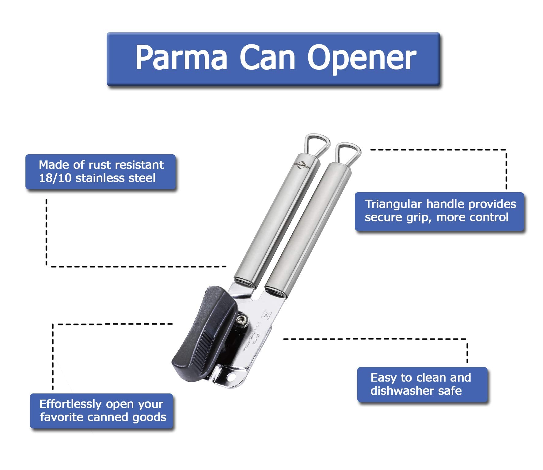 Kchenprofi Parma Can Opener, 8.5'', Silver
