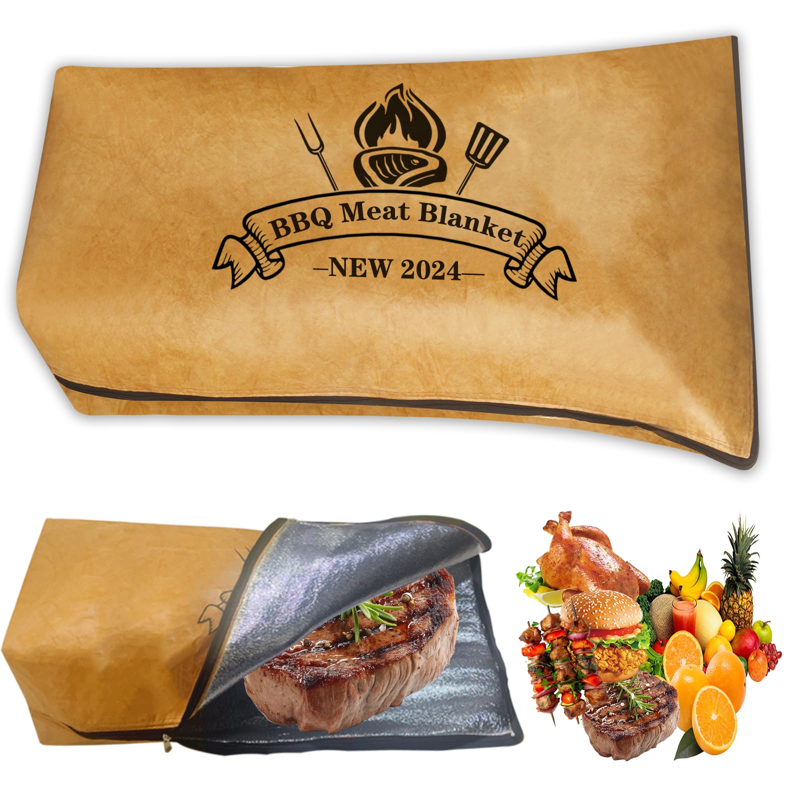Bbq Blanket For Resting Meat, Reusable Reat Insulated Resting Bag, Smoker Meat Resting Blanket, Insulated Brisket Resting Blanke