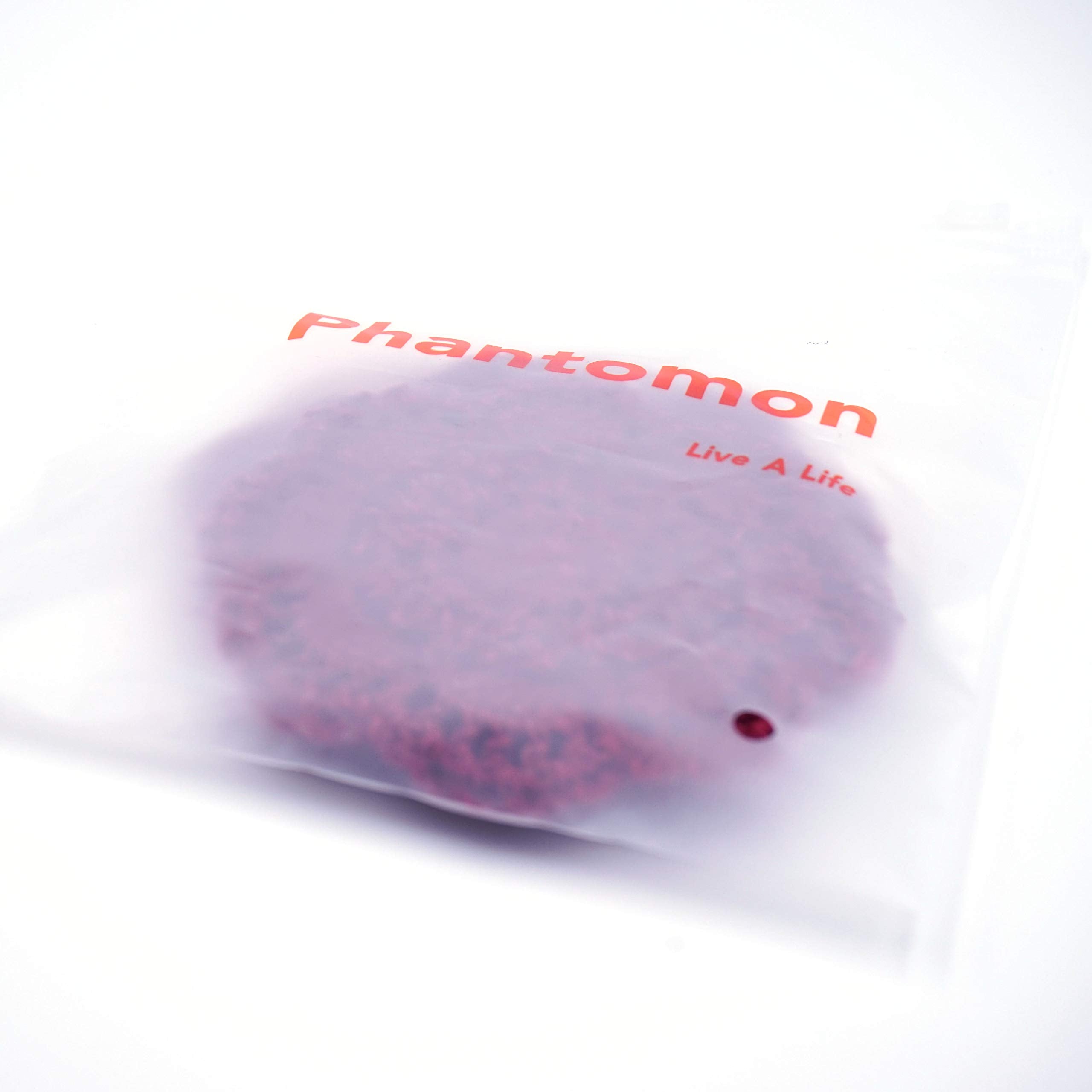 Phantomon Lace Round Crochet Doilies Handmade Coasters, 4-Inch, Pack Of 4 (Burgundy)