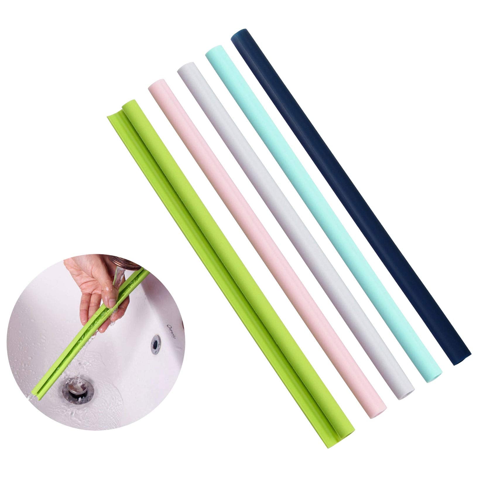 Reusable Silicone Drinking Straws Openable & Washable Silicone Straws Easy To Clean,Straight Smoothie Straws Reusable Bpa Free F