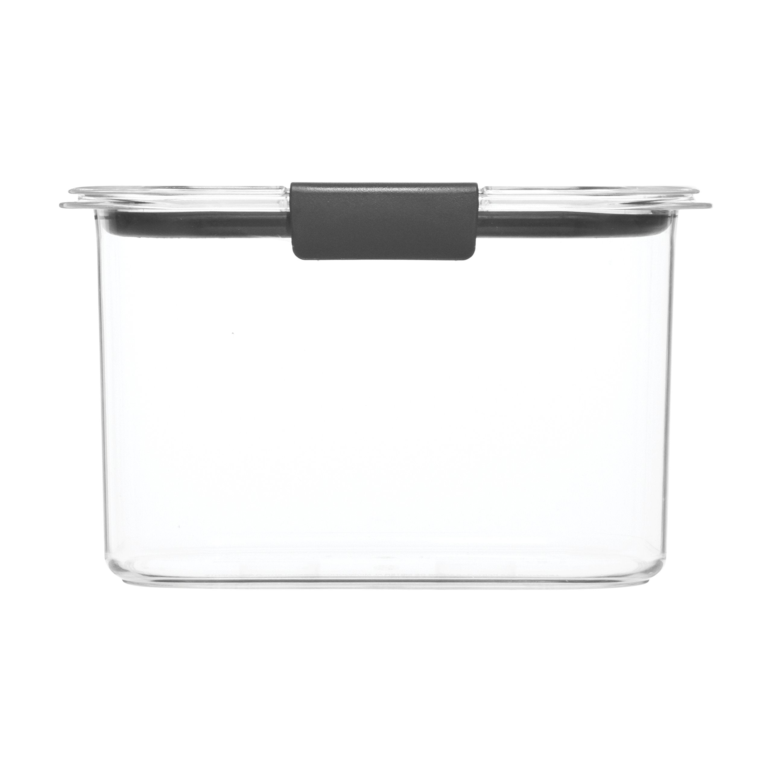 Rubbermaid Brilliance Airtight Food Storage Container, 7.8 Cup, BPA-Free, Gray, Leak-Proof, Dishwasher-Safe, Model 1994225