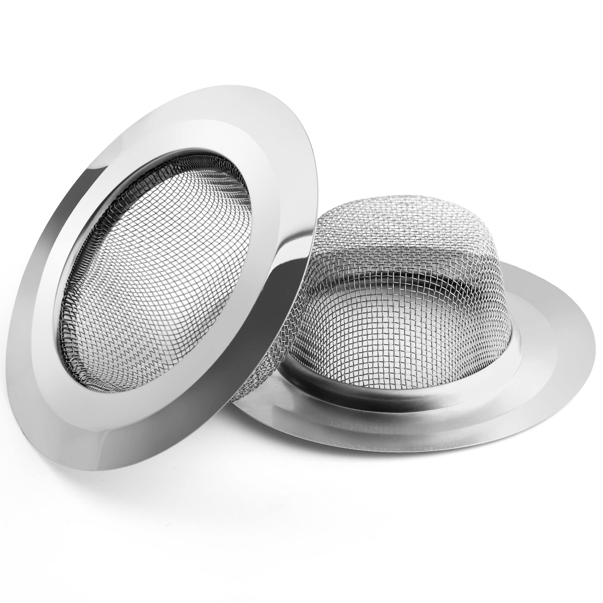 LotFancy Bathroom Sink Strainer  Pack of 30  2.75'' Top Shower Drain Strainer  Stainless Steel Hair Catcher for Lavatory  Balcony  Laundry Room  Garage  Utility Sinks