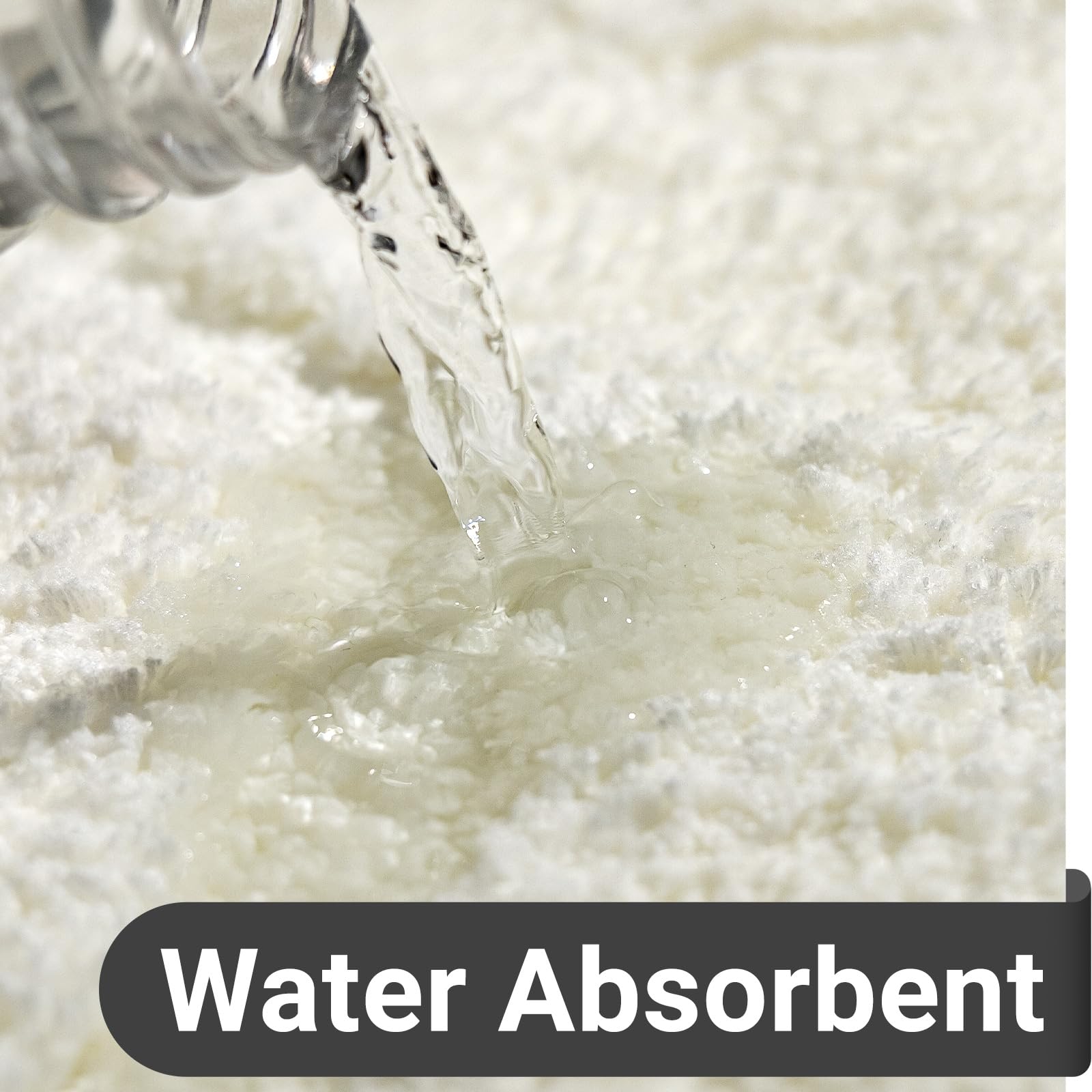 Dexde Bathroom Rugs Runner 24 X 72 Inch,Extra Long Bathroom Rug Non-Slip,Machine Washable Bath Mats Rug,Cream White Soft Carpets