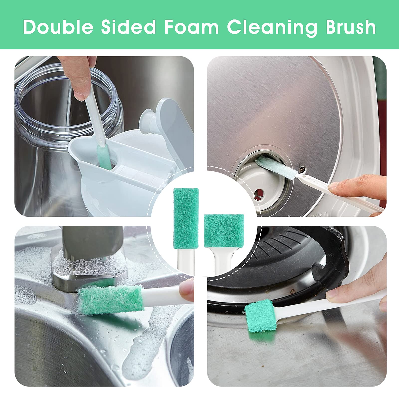 Small Cleaning Brushes For Household, 8Pcs Crevice Cleaning Tool Set For Window Groove Track Humidifier Keyboard Bottle Door Car