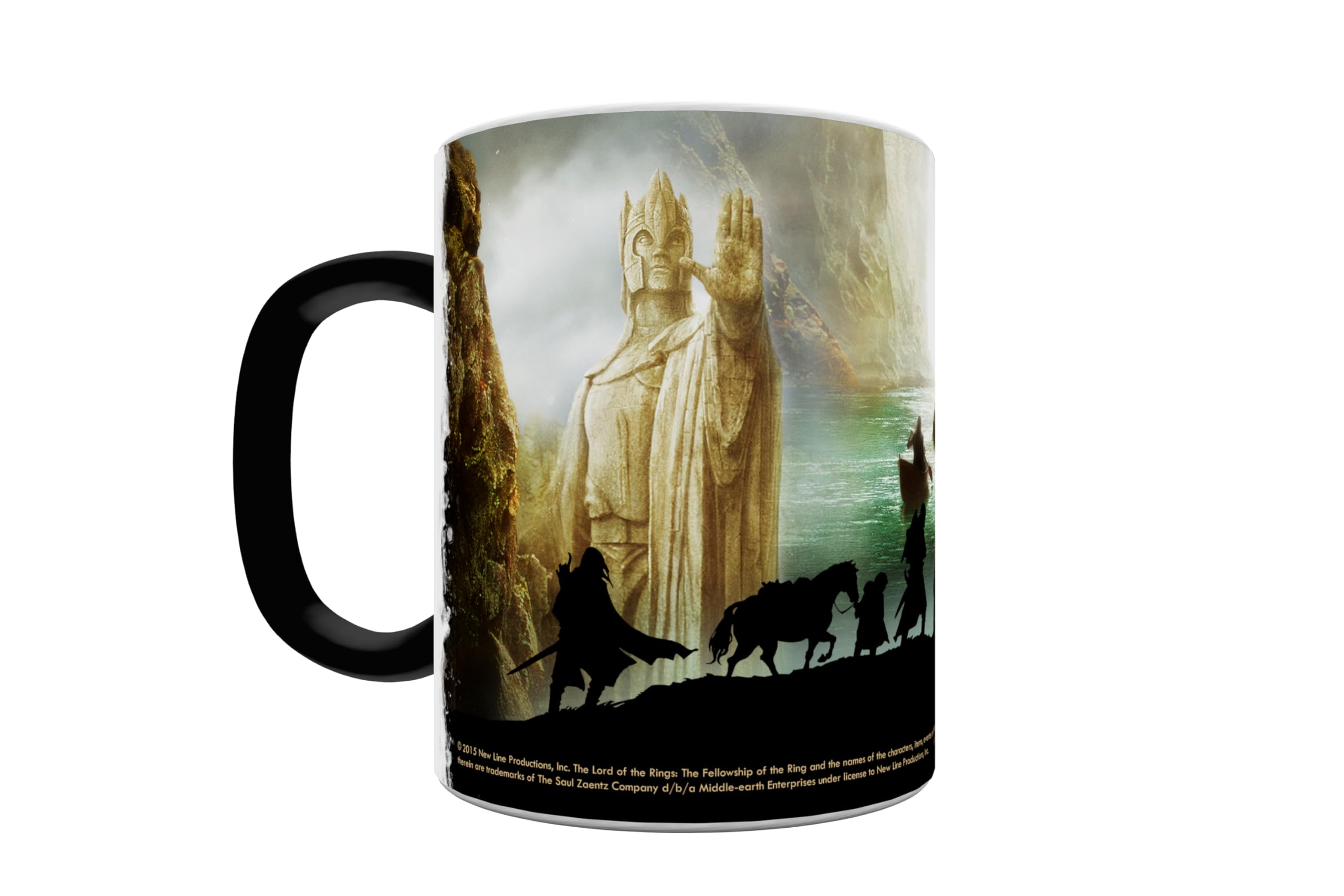 Morphing Mugs Lord Of The Rings (The Fellowship Of The Ring) Ceramic Mug, Black
