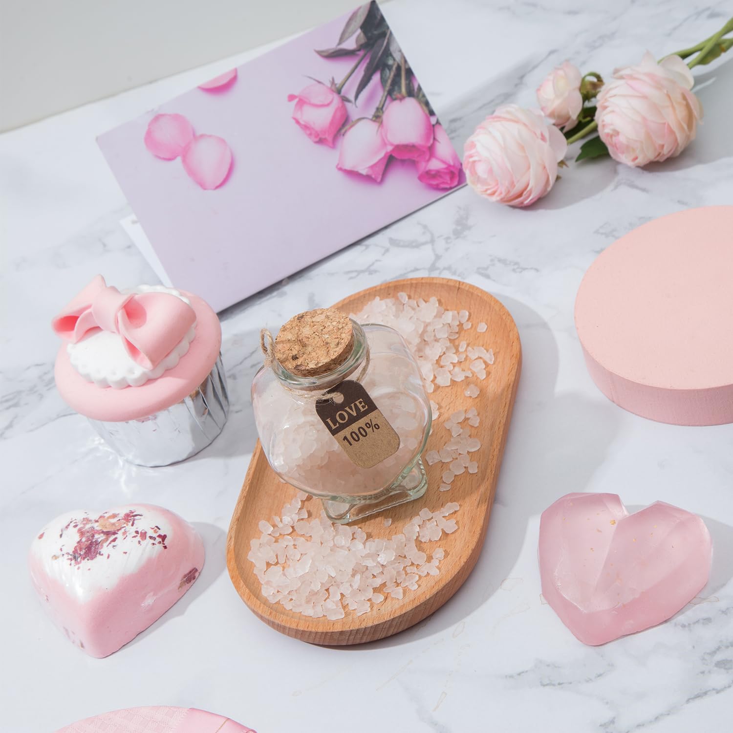 Gifts Box For Girlfriend Wife Lover Birthday Gifts For Women Heart-Shaped Rose Love Gift Basket Love You Gifts Wedding & Engagem