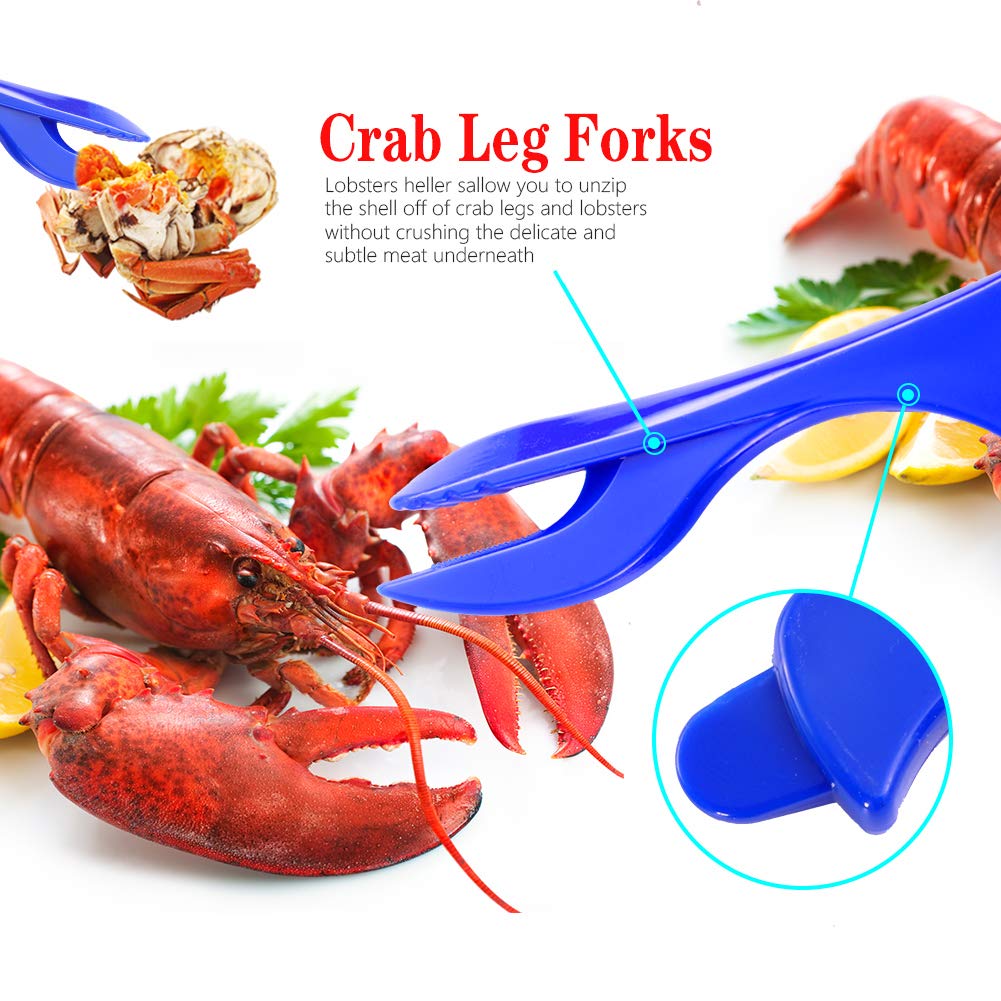 Crab Crackers And Tools Stainless Steel Lobster Crackers And Picks Set Forks Nut Cracker Set Opener Shellfish Lobster Crab Leg C