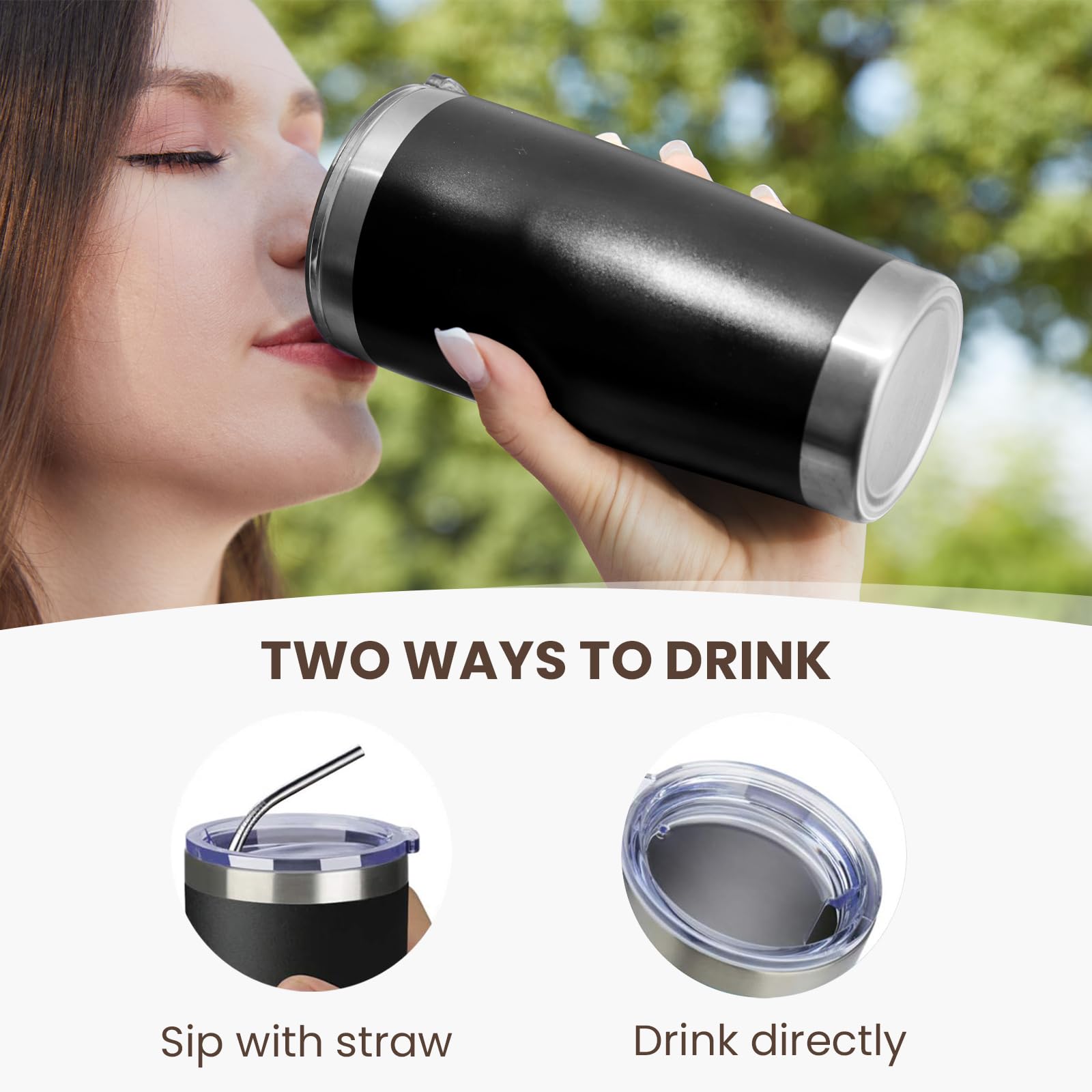 Meway 20Oz Tumbler 12 Pack Double Wall Vacuum Insulated Travel Mug Bulk, Stainless Steel Tumblers With Lid And Straw, Durable Po