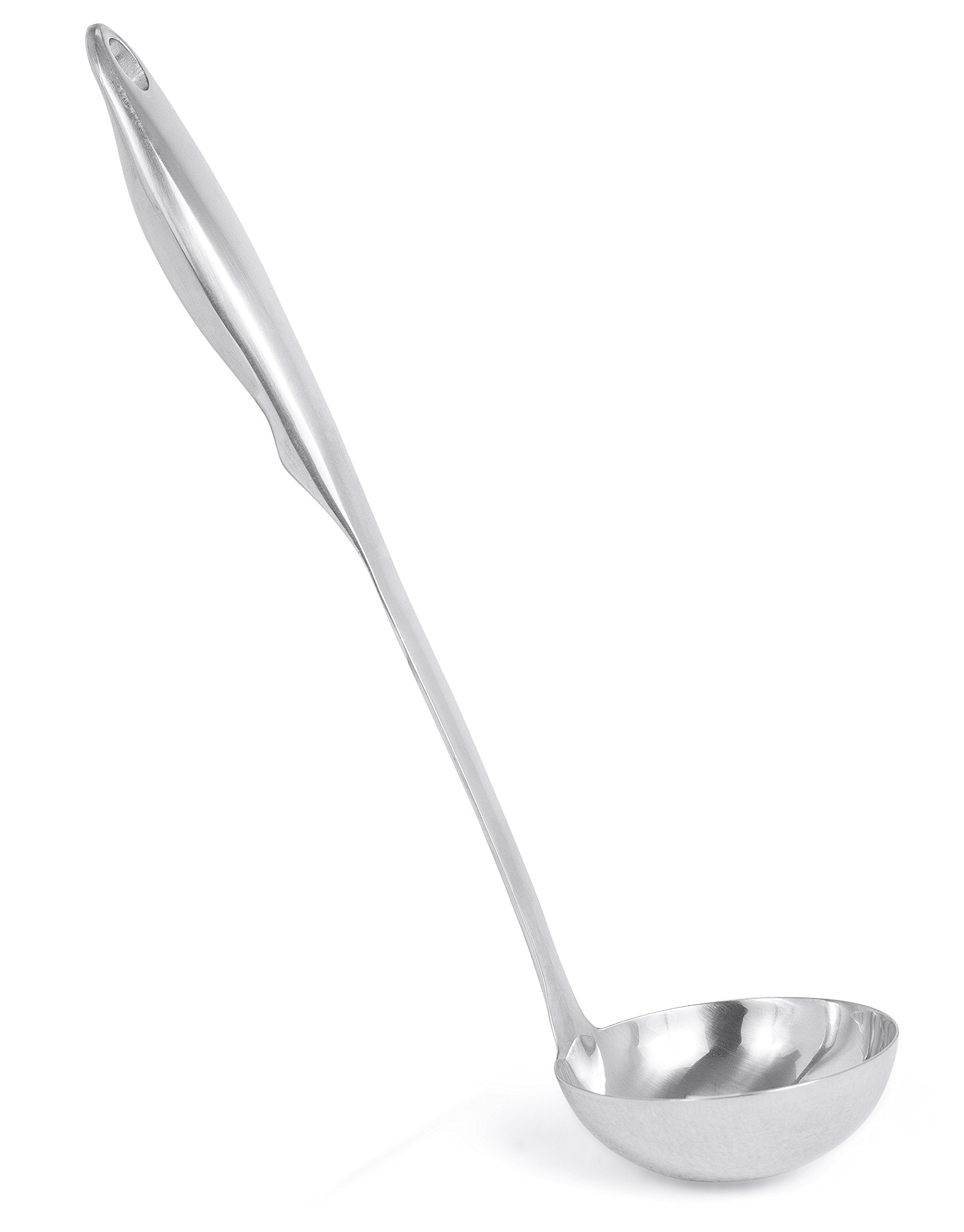 Internets Best Stainless Steel Soup Ladle - Large Kitchen Utensil Spoon - Punch Bowl And Soup Pan Ladle