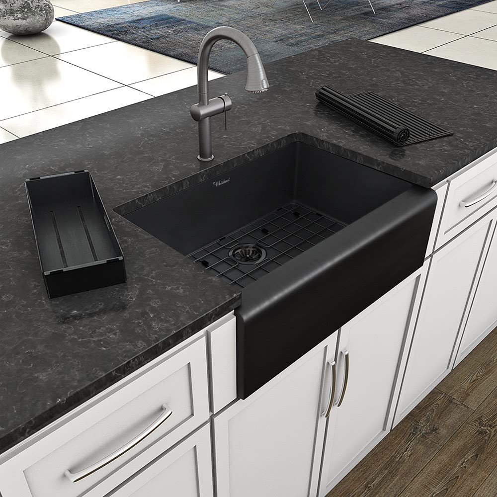 Whitehaus Whnpl3020-Mblk Noah Plus Collection Kitchen Sink Matte Black