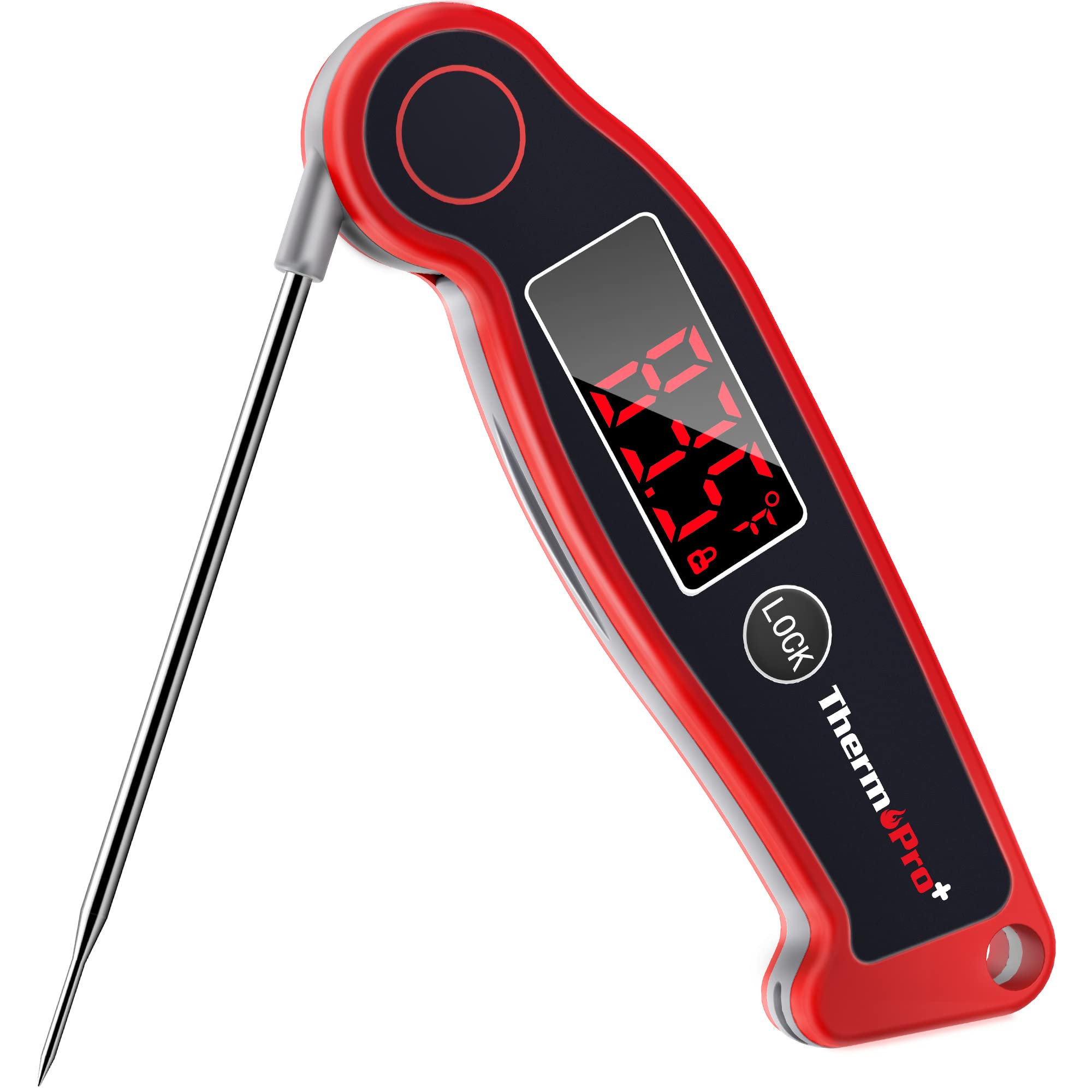 Thermopro Tp19 Waterproof Digital Meat Thermometer For Grilling With Ambidextrous Backlit & Thermocouple Instant Read Kitchen Co