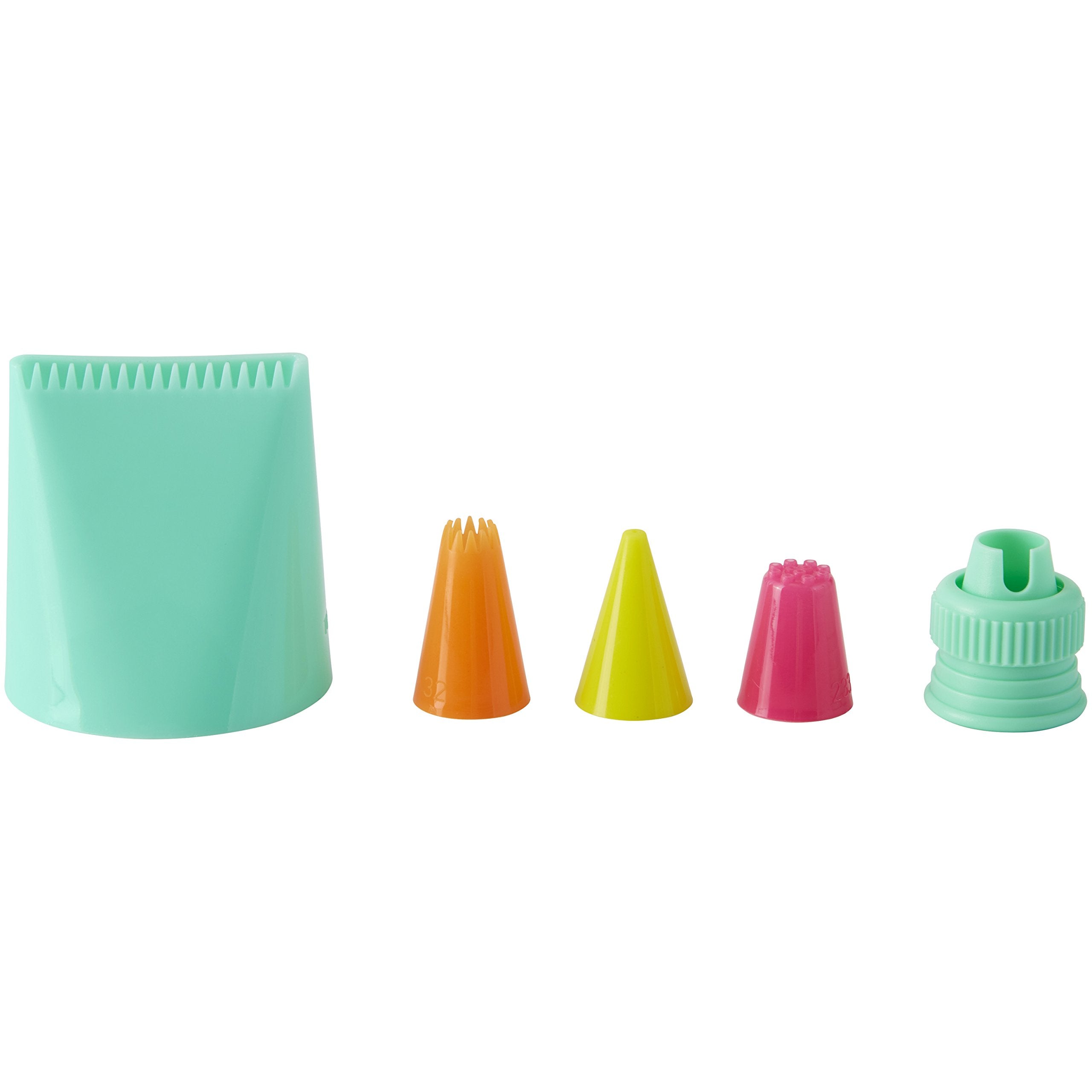 Wilton 5 Piece Decorating Tip Set, 5.84 X 12.90 X 18.49 Cm, Multi-Colour