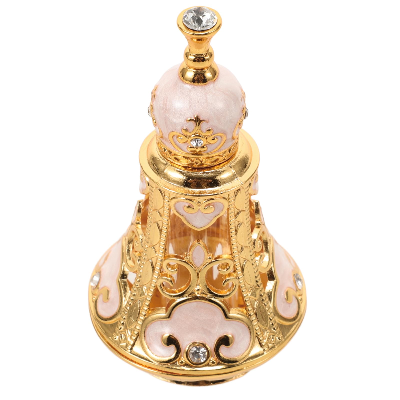 OSOLADY Middle Eastern Style Refillable Glass Perfume Bottle for Essential Oils and Aromatherapy Airtight Fragrance Container Tr