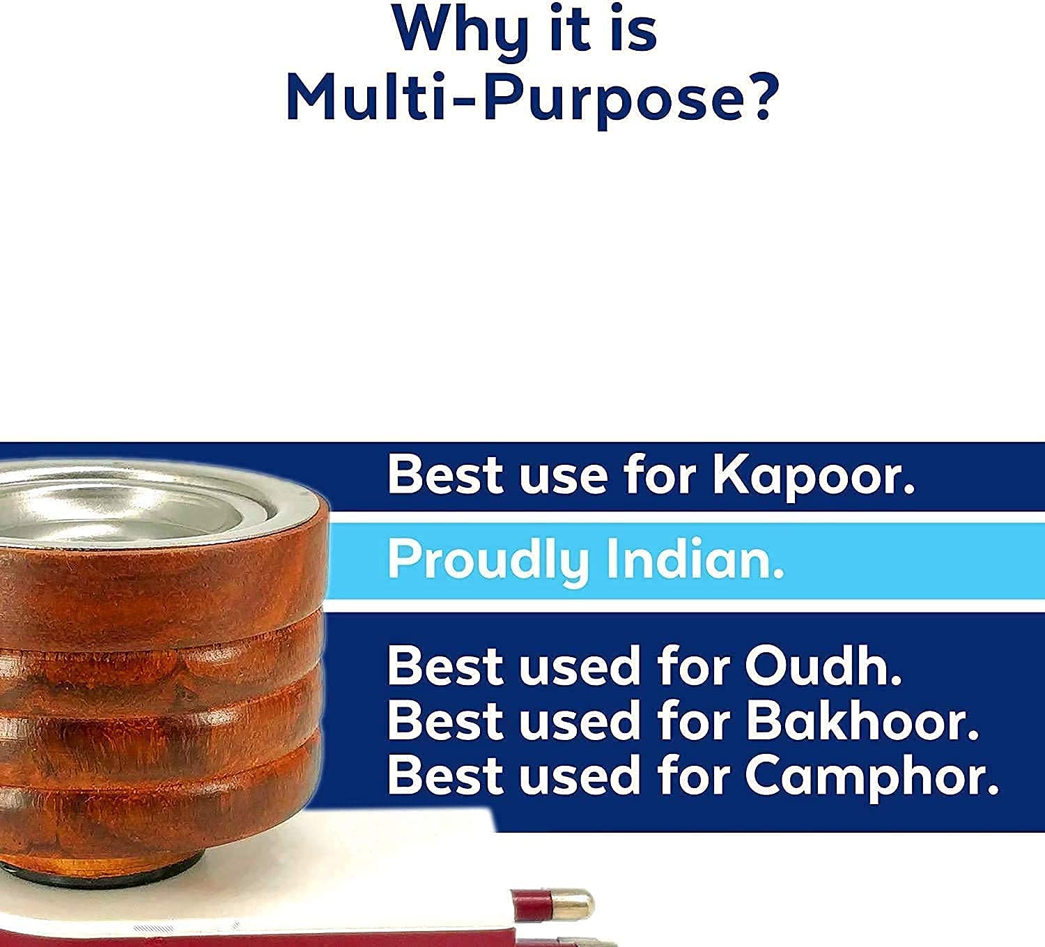 Al- Falah Kapoor Dani Incense Holder Electric Camphor Burner Beautiful Smart Kapur Dani Night Lamp With Switch,Aroma Diffuser An