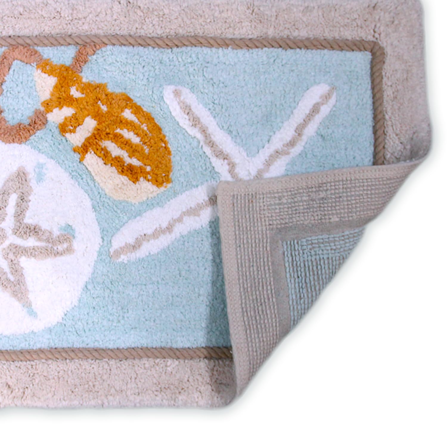 Avanti Linens - Bathroom Rug, Soft & Absorbent Bath Mat, Beach Inspired Bathroom Accessories (Seaglass Collection, 20'' X 30'')