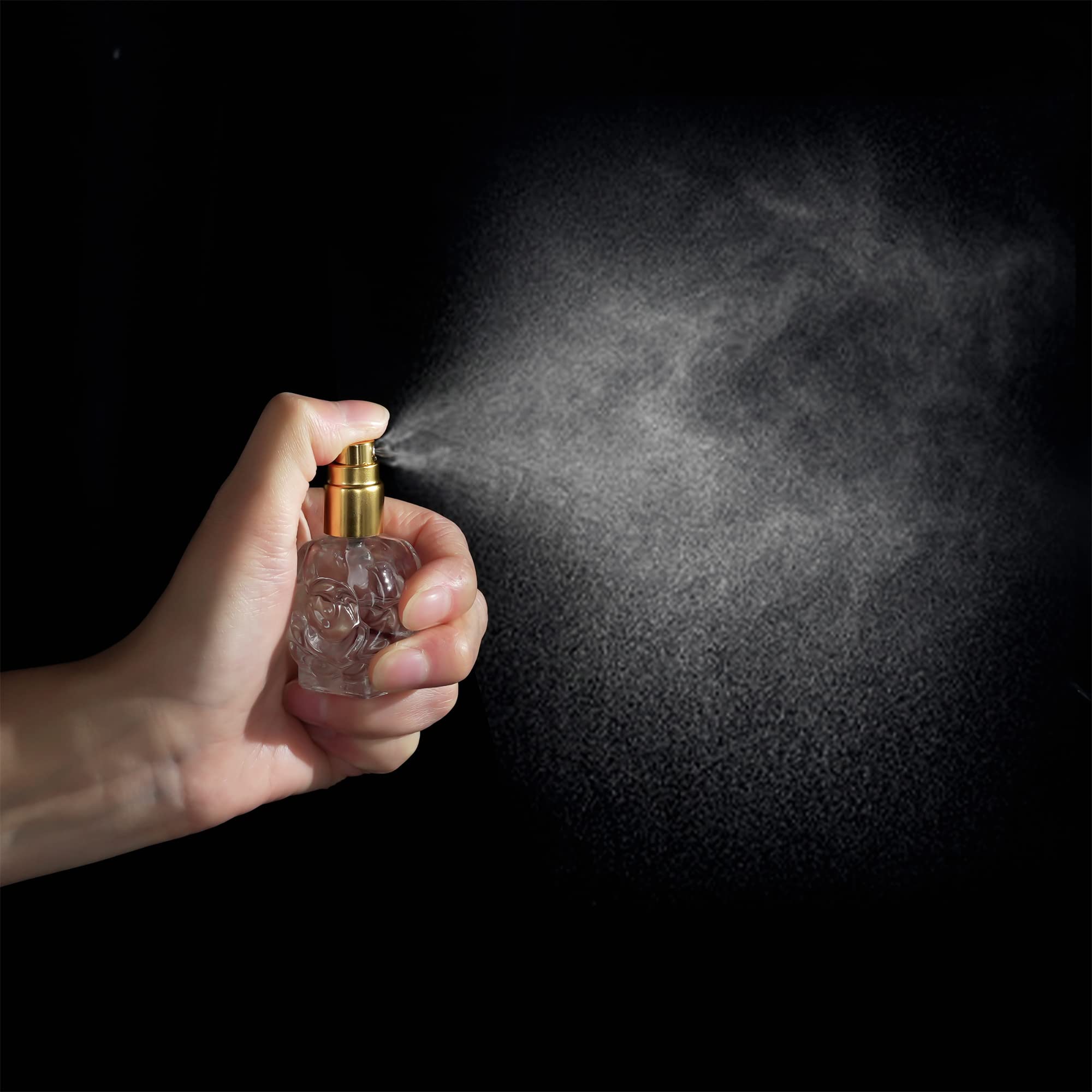 Yu Feng 12Pcs 10Ml Glass Perfume Atomizer Bottle Empty Refillable Glass Spray Bottle With Funnels Pipettes Dispensers Portable F