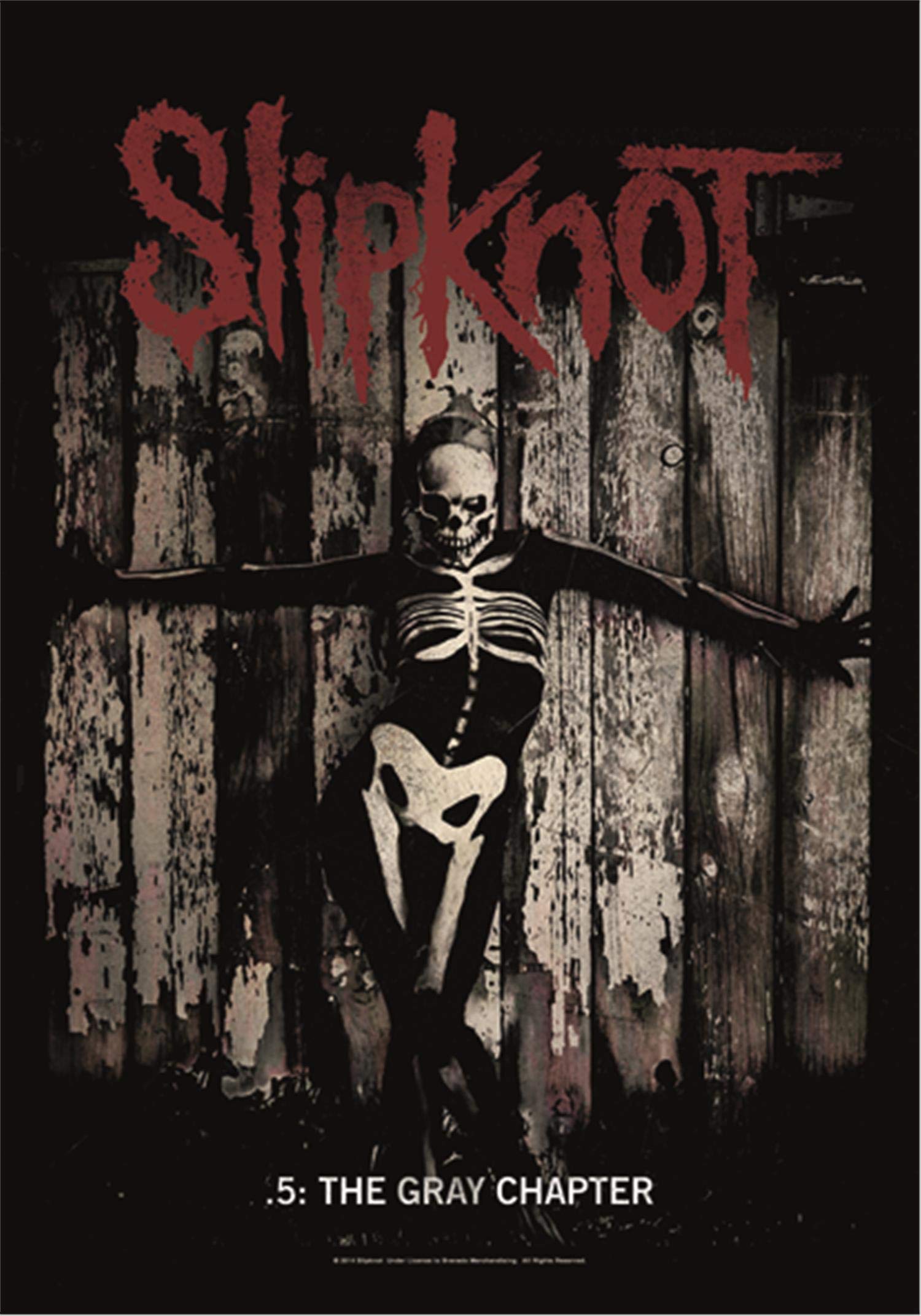 Heart Rock Original Slipknot The Gray Chapter, Fabric, Multi-Colour, 110 X 75 X 0.1 Cm