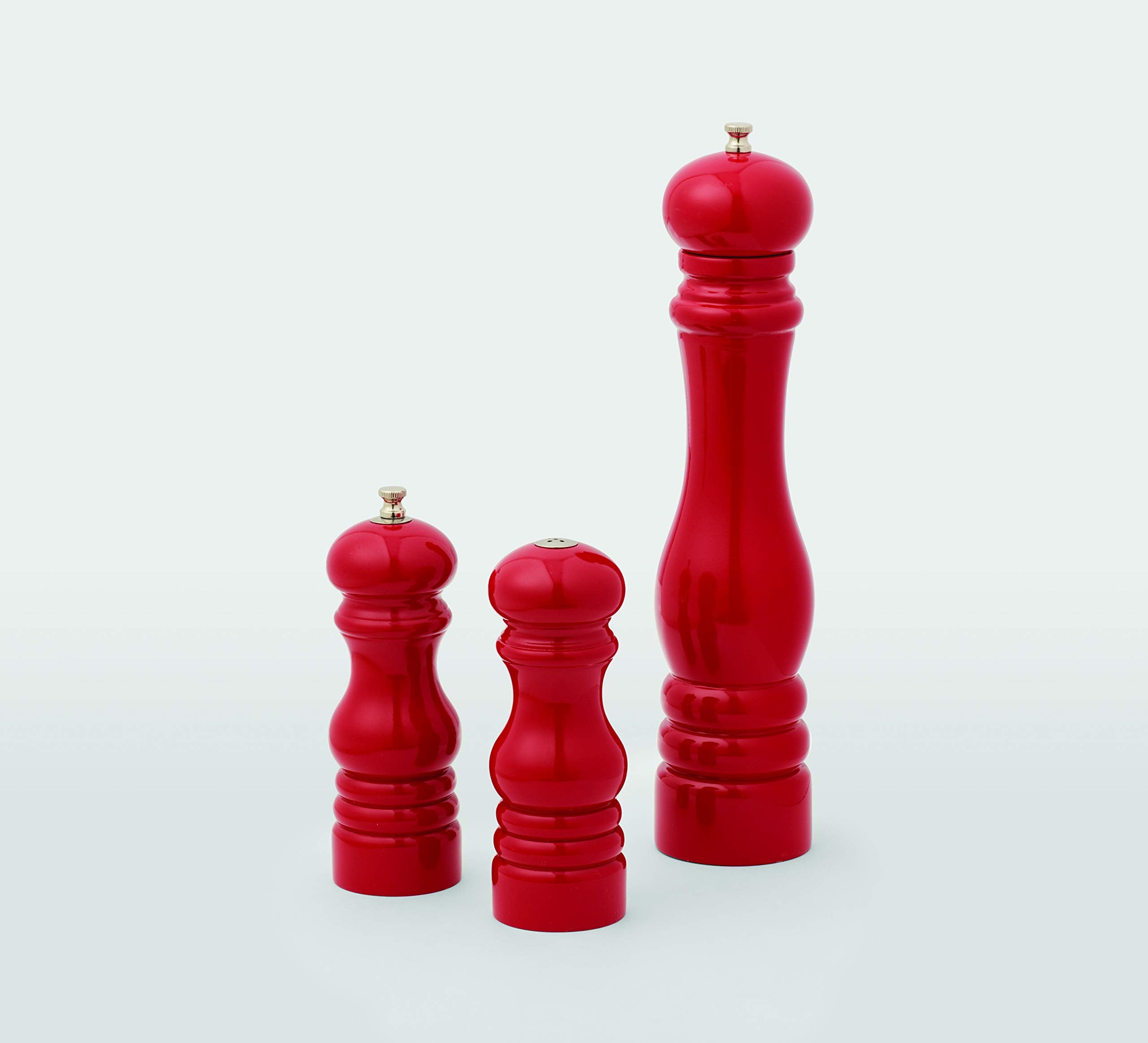American Metalcraft Pmsr62 Salt And Pepper Set, Red, 6-Inches