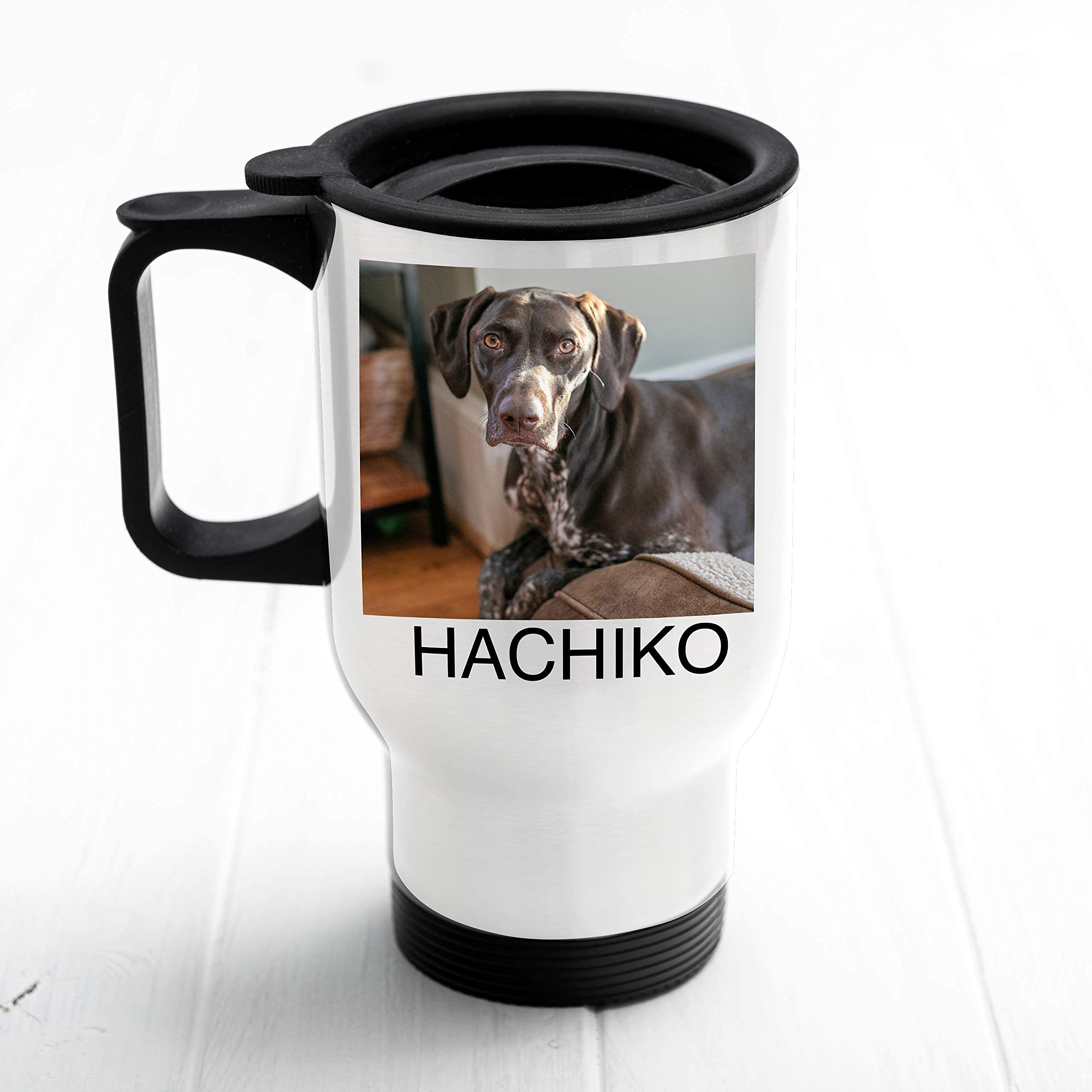 Personalized Travel Mugs With Picture - Custom Travel Mug With Photo, 14Oz Photo Travel Mug, Custom Tumbler Personalized, Person
