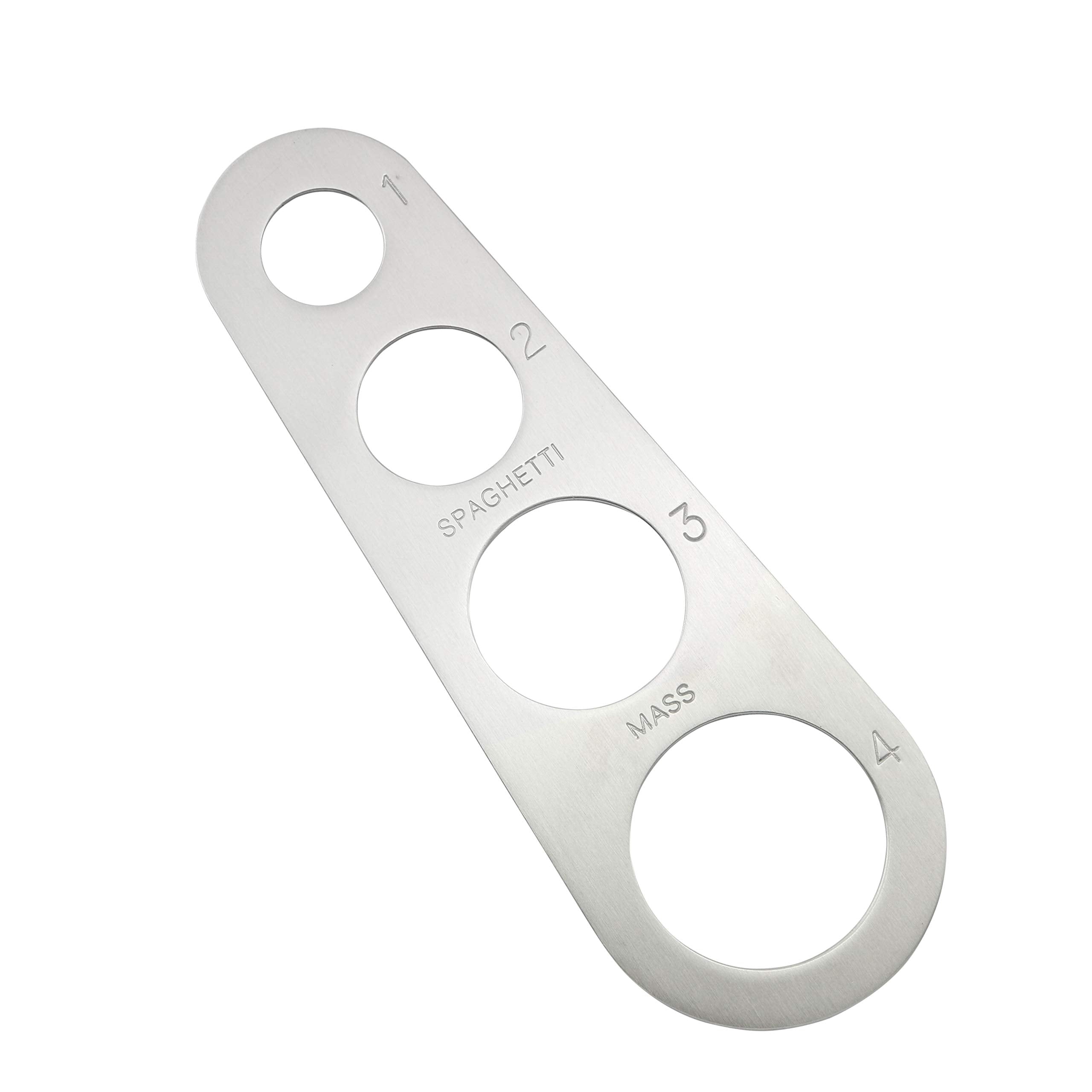 Batino 4-Hole Stainless Steel Spaghetti Measure Tool For Spaghetti Pasta Gadget Boodle Spaghetti Ruler Measurer Tool Device
