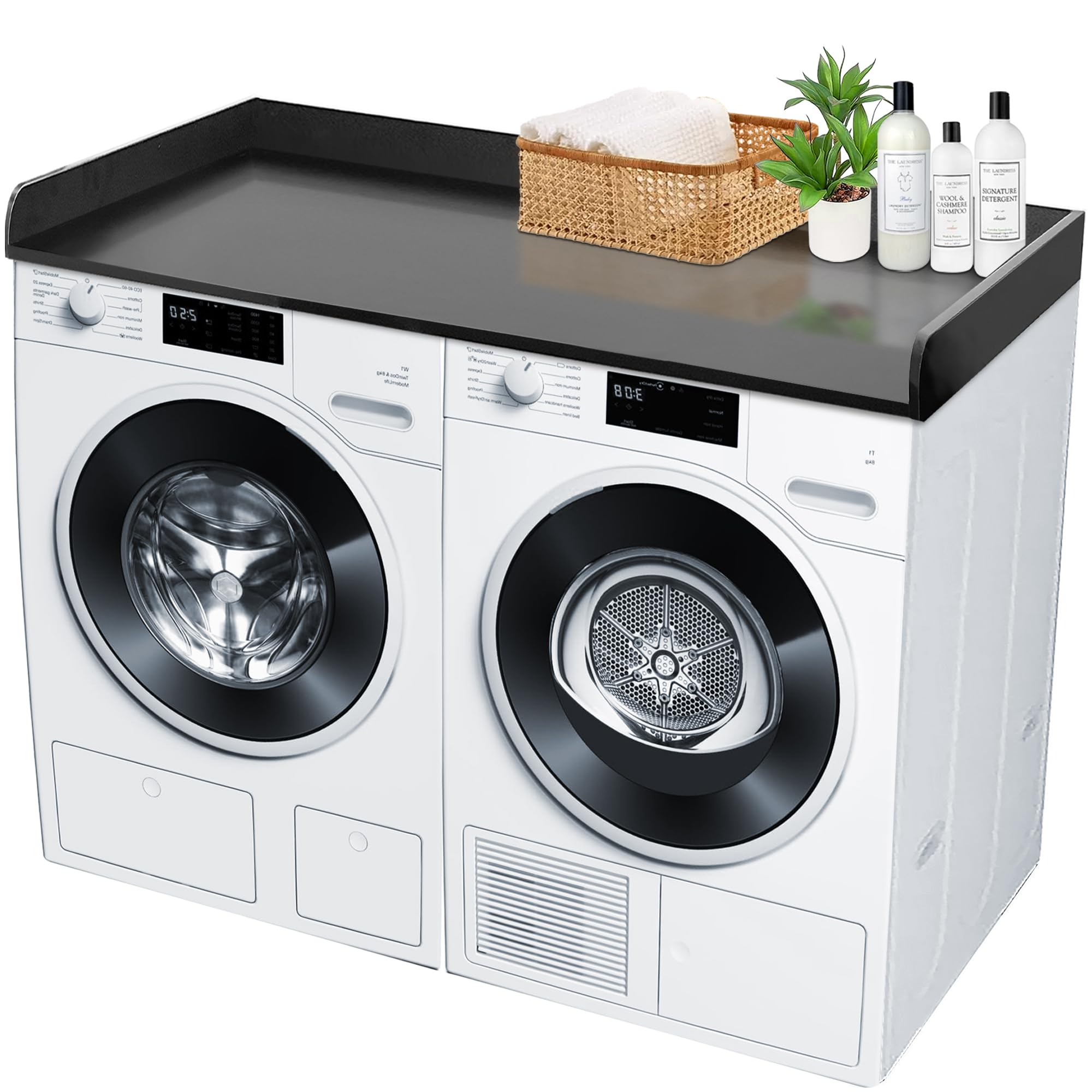 Royxen Laundry Countertop Solid Wood, Countertop For All Front-Loaded Washing Machine And Dryer, Extra Room For Laundry Room, Eu