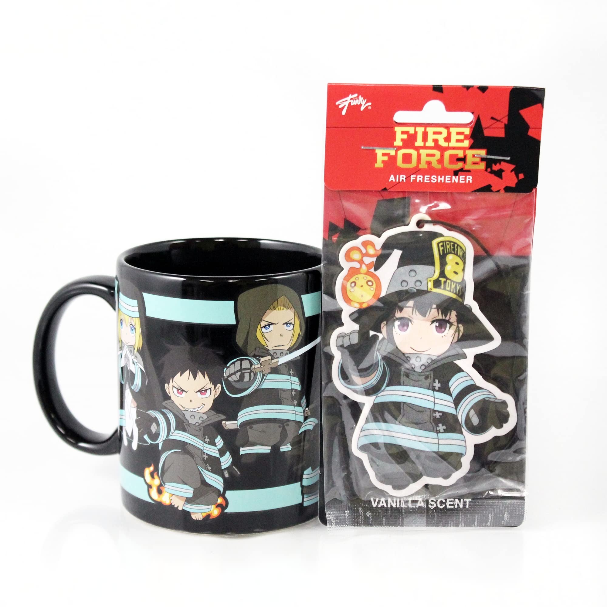 Stunned Mind Fire Force Fire Company 8 Glow in the Dark 11 oz Coffee Mug - Knights of the Ashen Flame Beware, Shinra & Friends U