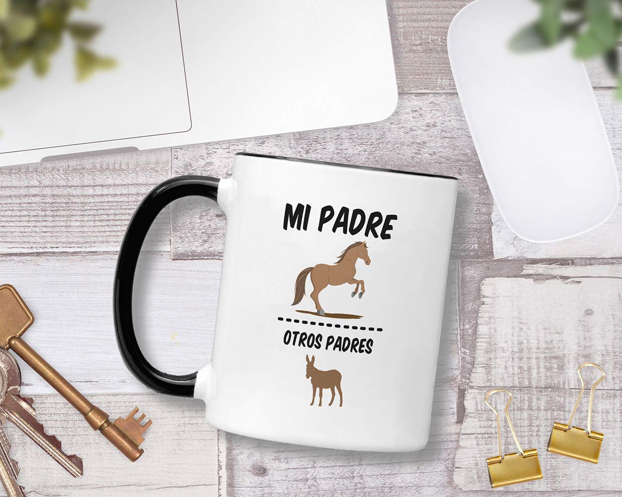 Casitika Regalos Para Papa. Tazas Para Cafe De Dia De Los Padres. 11 Oz Coffee Mug For Fathers Day In Spanish. Cups For Latin Da