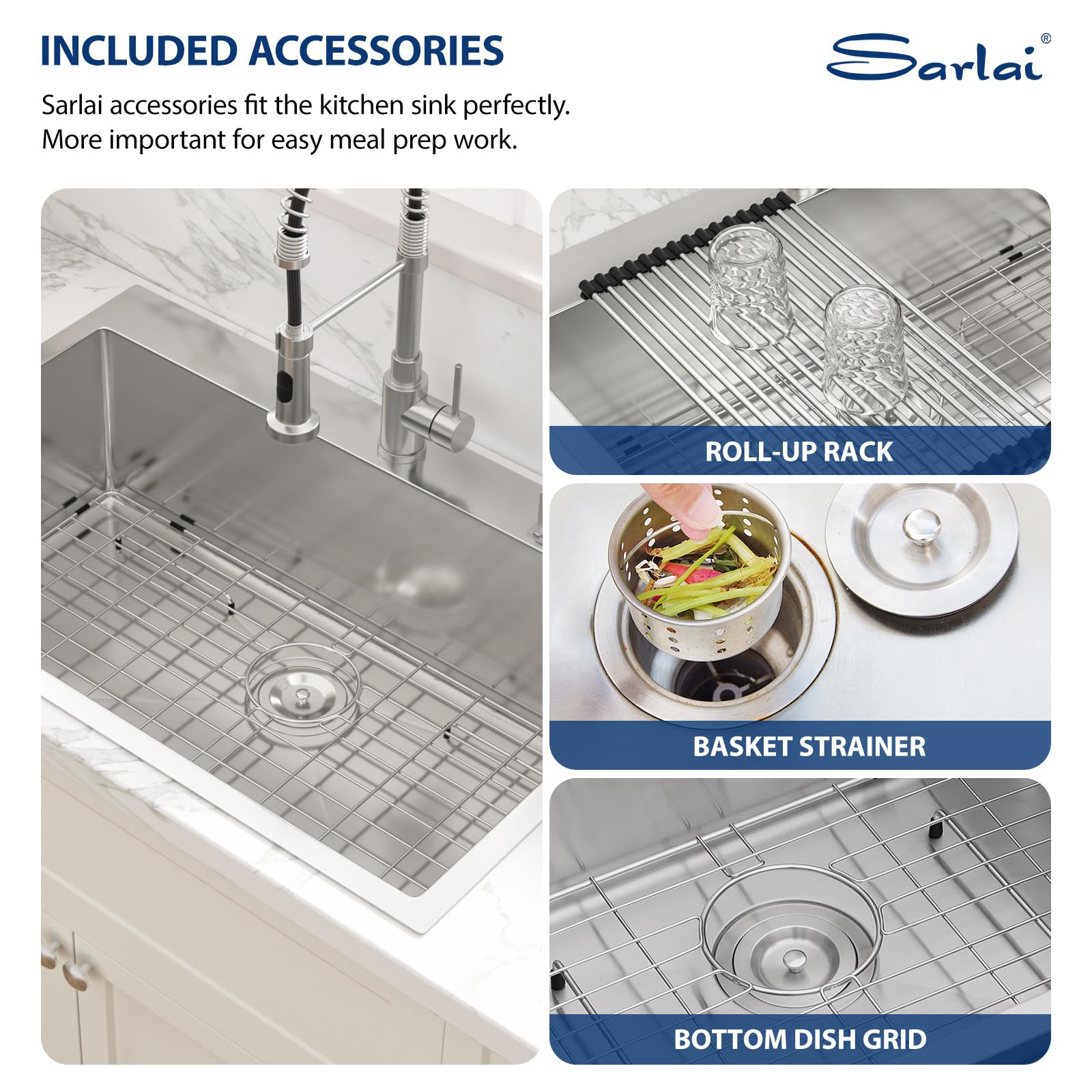 Sarlai 33 Kitchen Sink Drop In - 33 X 22 Inch Kitchen Sink Drop In Stainless Steel Topmount 16 Gauge Deep Single Bowl Above Coun