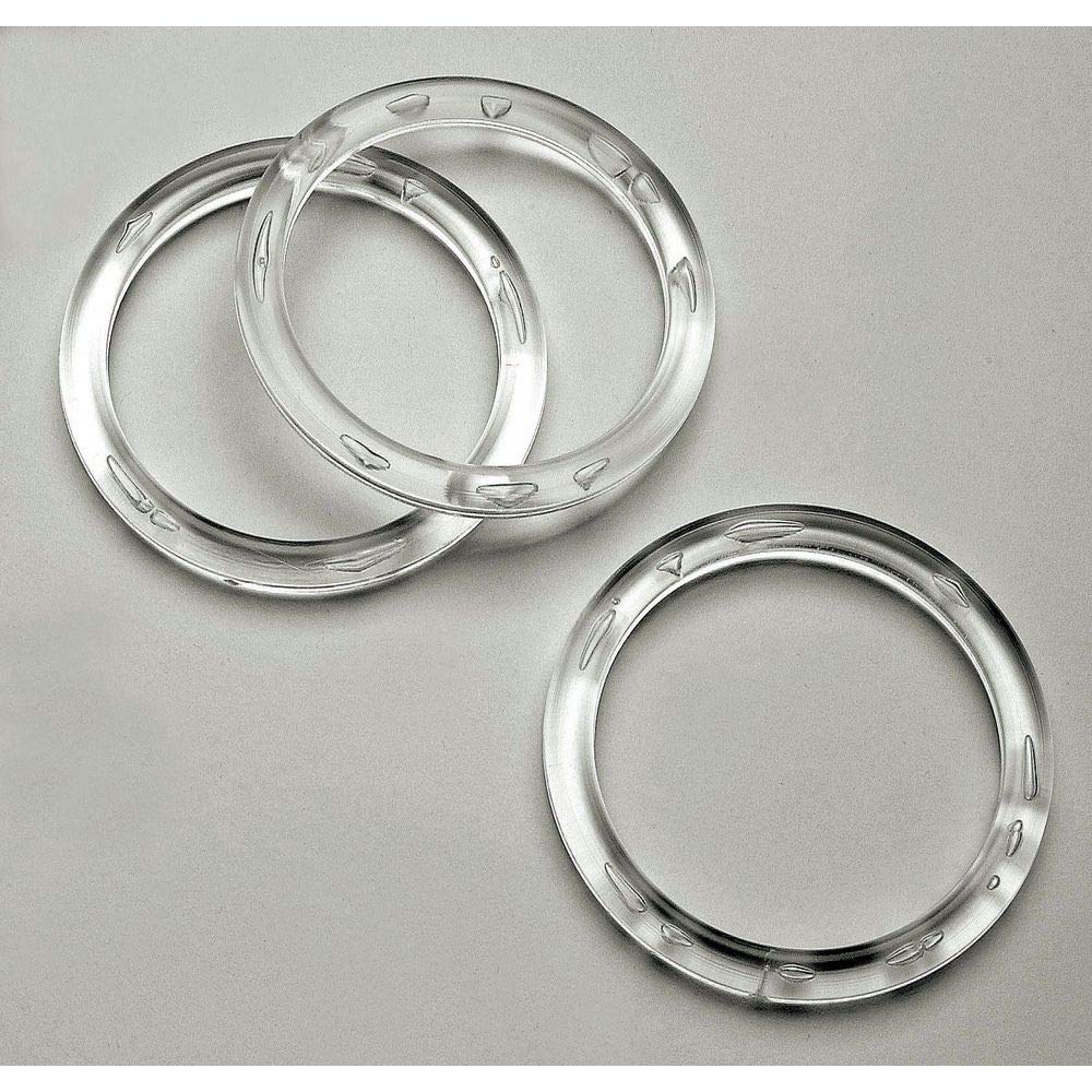 Nahanco Cir3100 Acrylic Scarf Rings, Large, Clear (Pack Of 100)