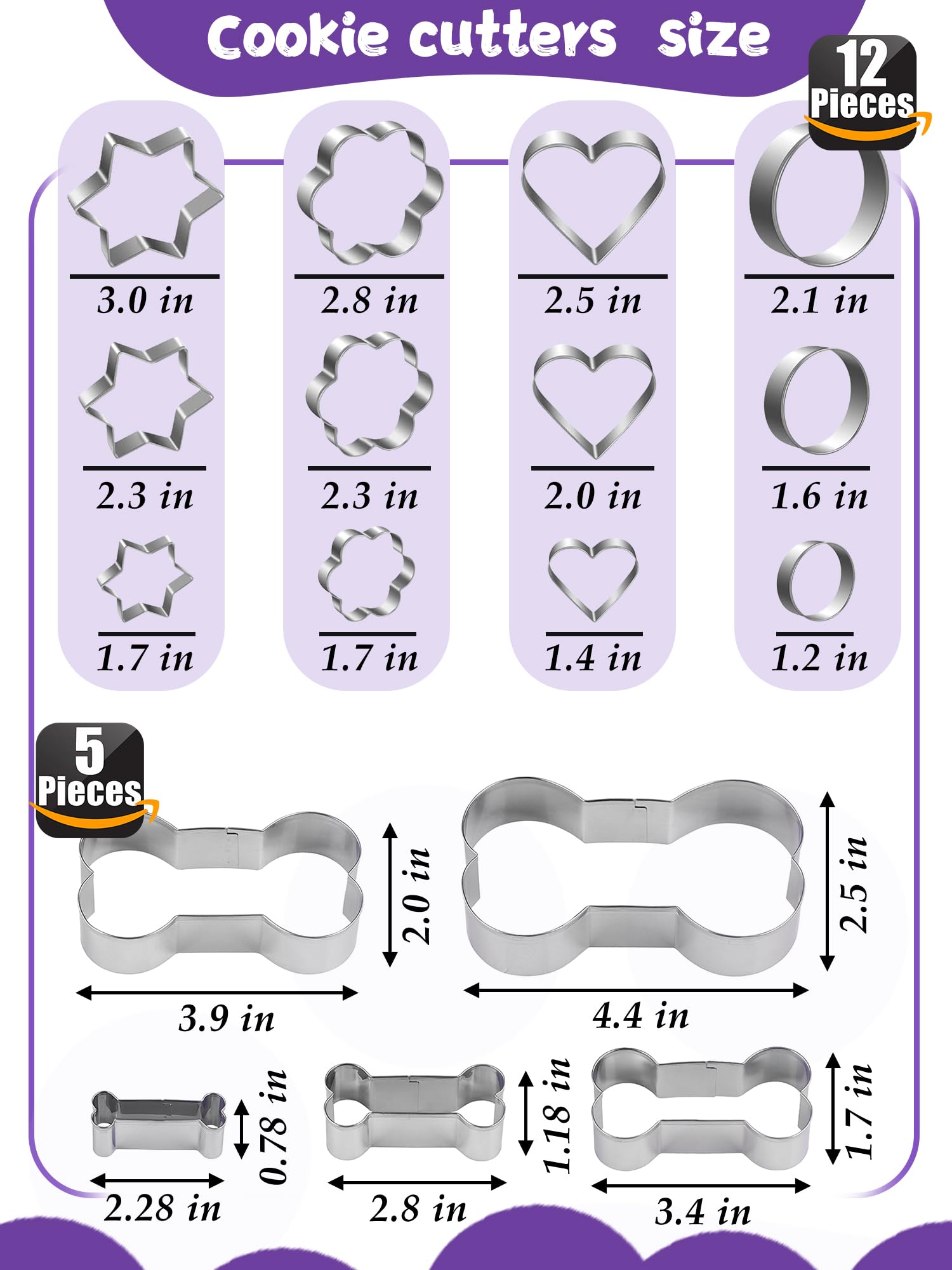Rugvomwm 123 Pcs Homemade Dog Treats Set Silicone Molds Cookie Cutters,Including 2 Dog Treat Mold,5+12 Cookie Cutters And, 4 Dog